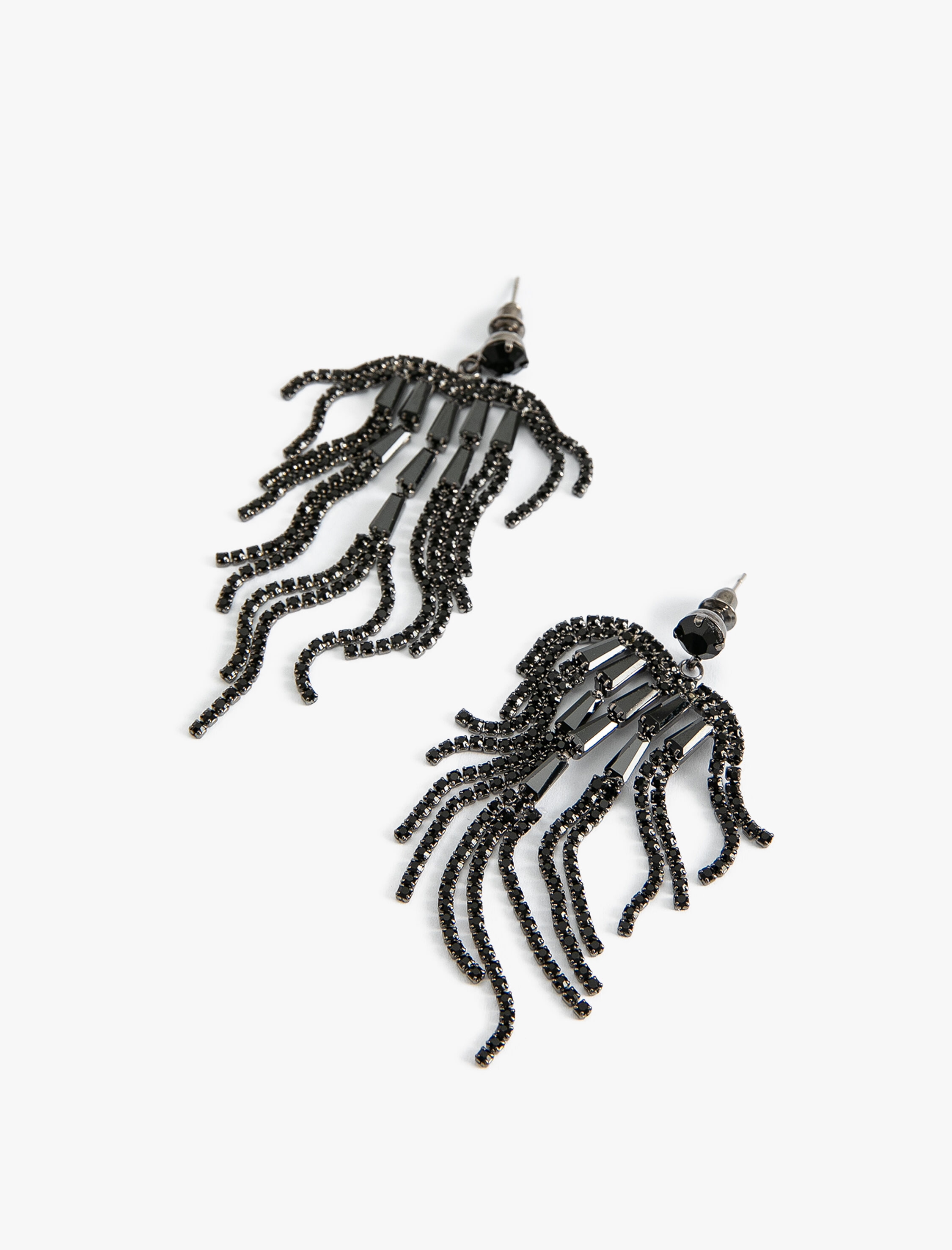  Kadın Kristal Taşlı Küpe Sallantılı