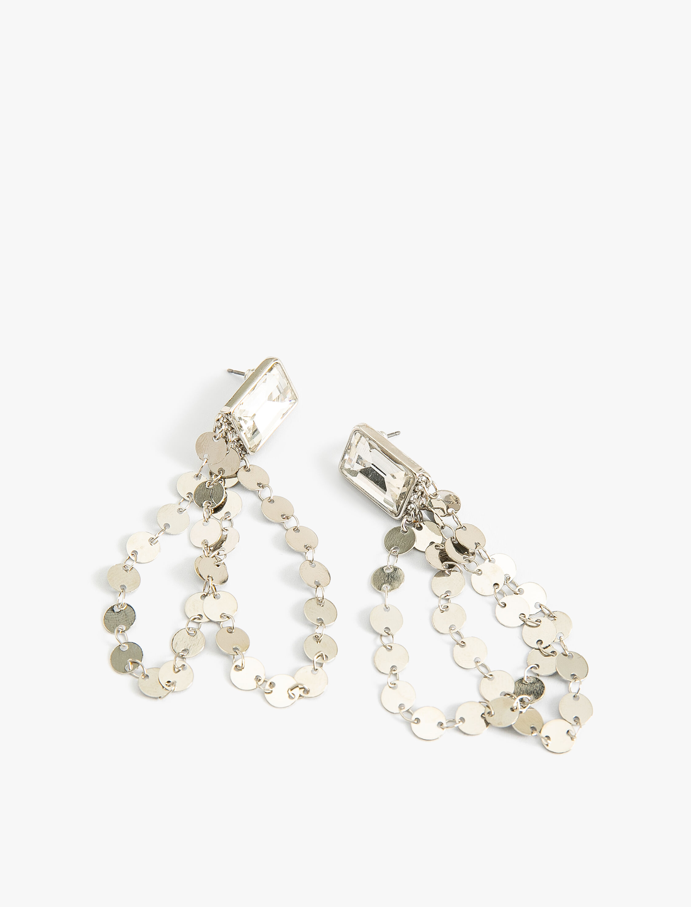  Kadın Kristal Taşlı Küpe Sallantılı