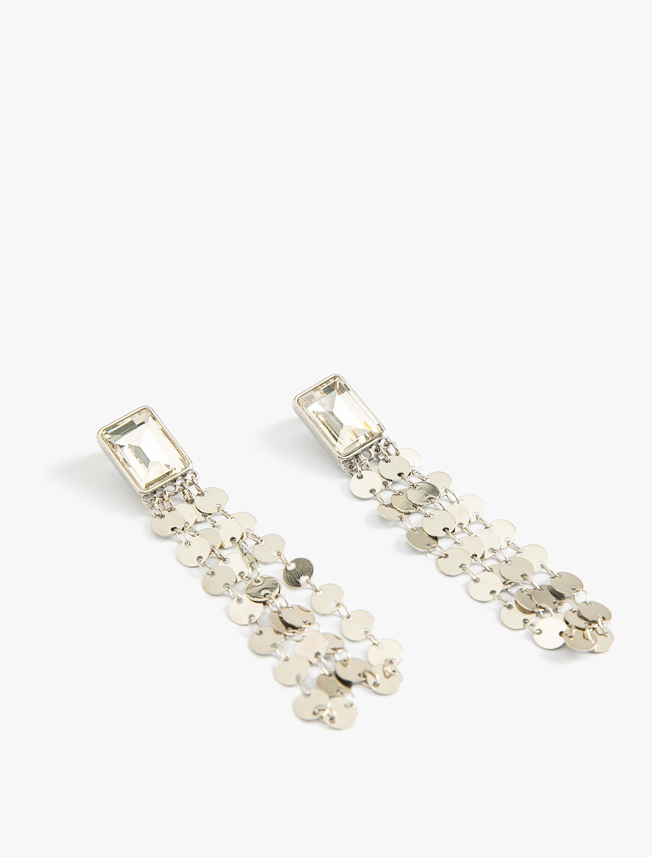  Kadın Kristal Taşlı Küpe Sallantılı