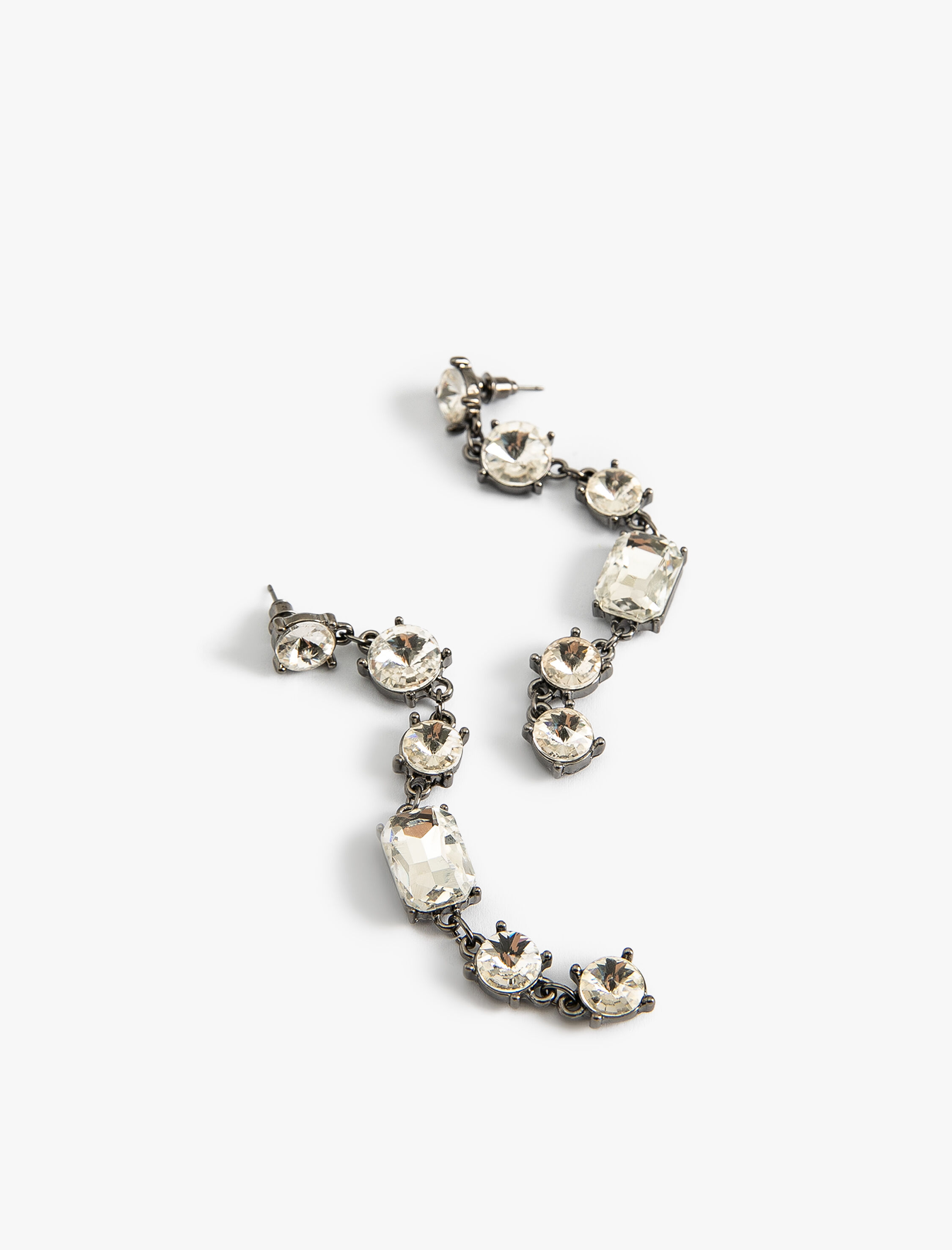  Kadın Kristal Taşlı Küpe Sallantılı