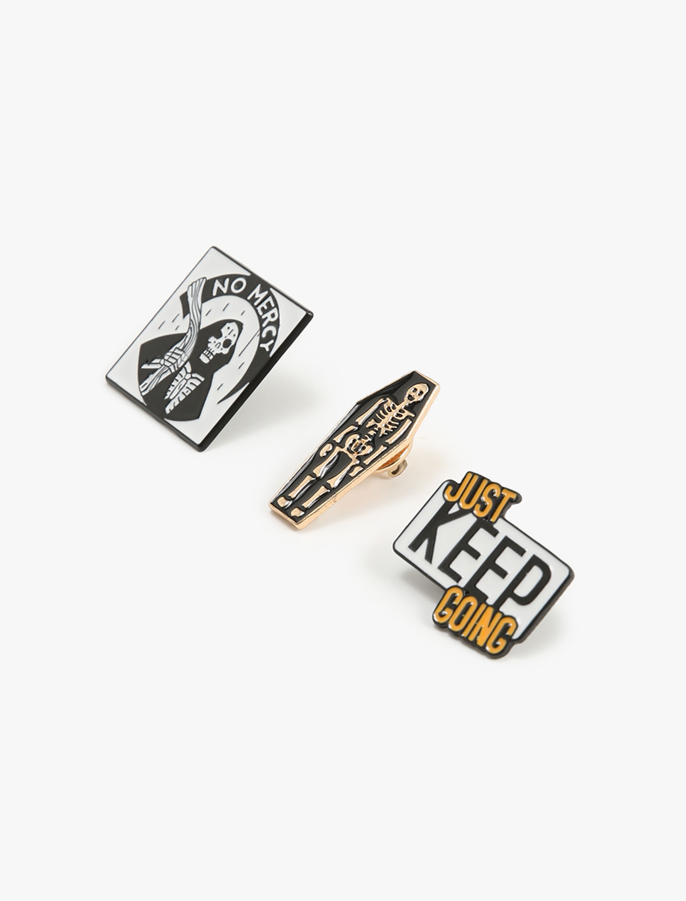  Kadın Broş 3'lü Çelik Karışımlı