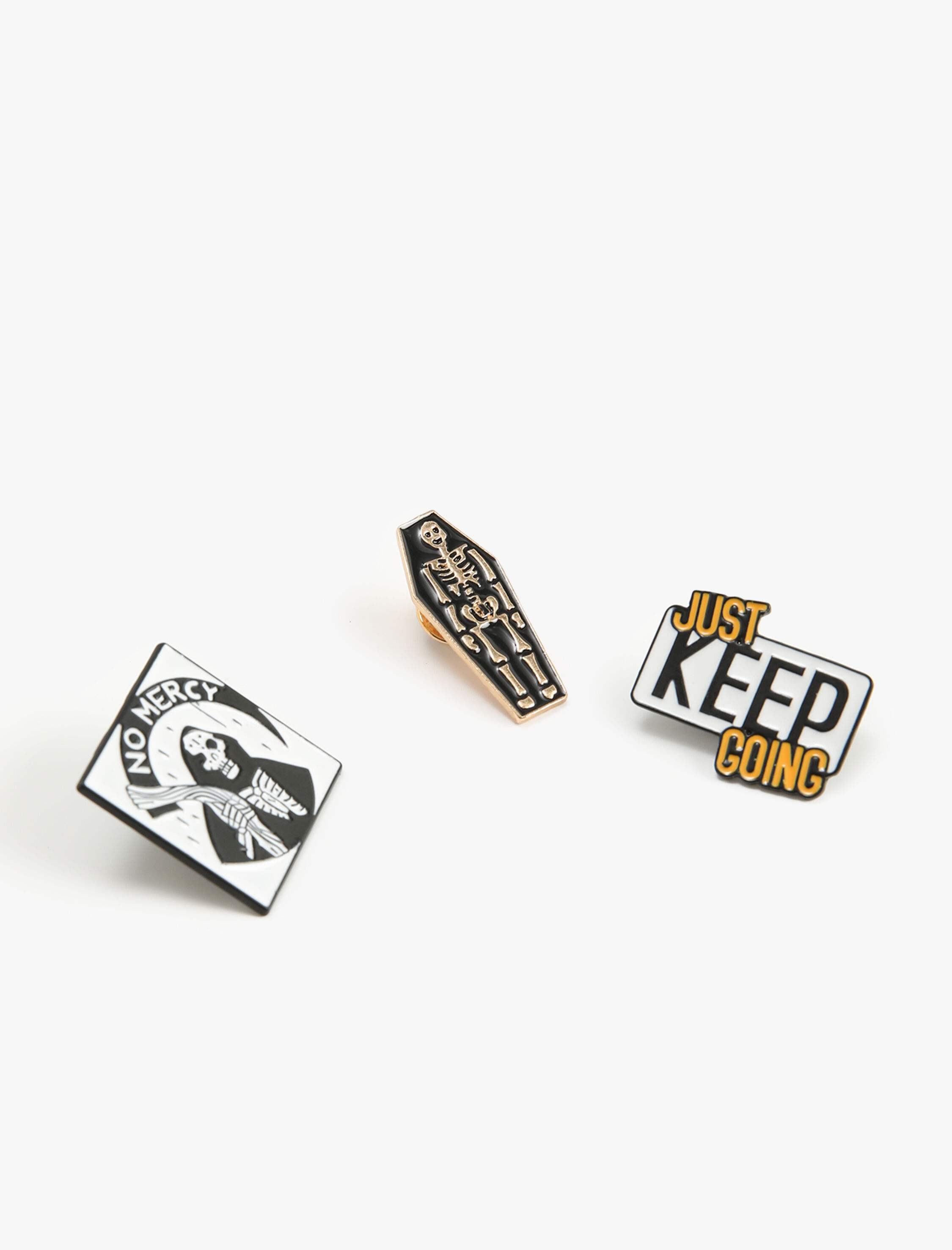  Kadın Broş 3'lü Çelik Karışımlı