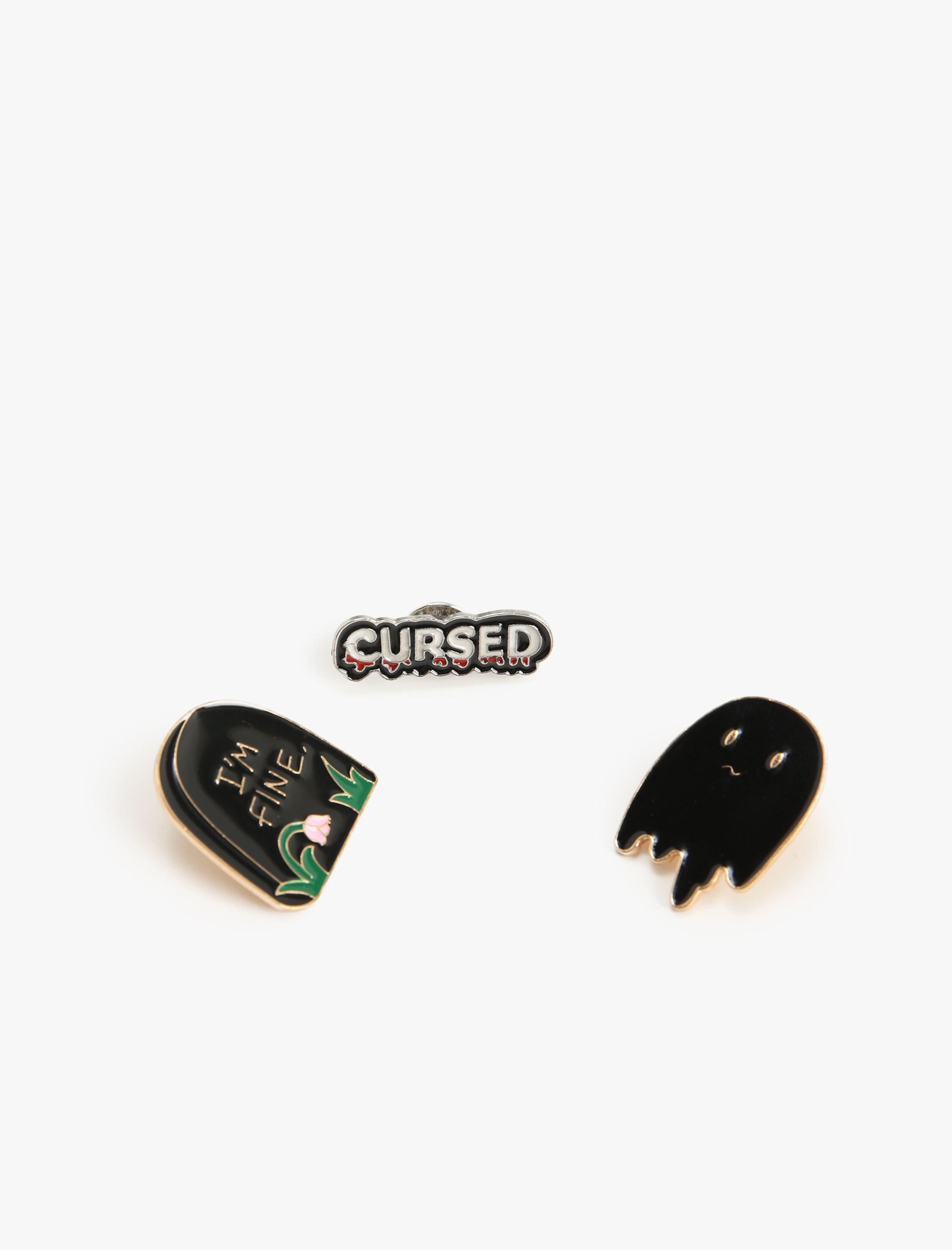  Kadın Broş 3'lü Çelik Karışımlı