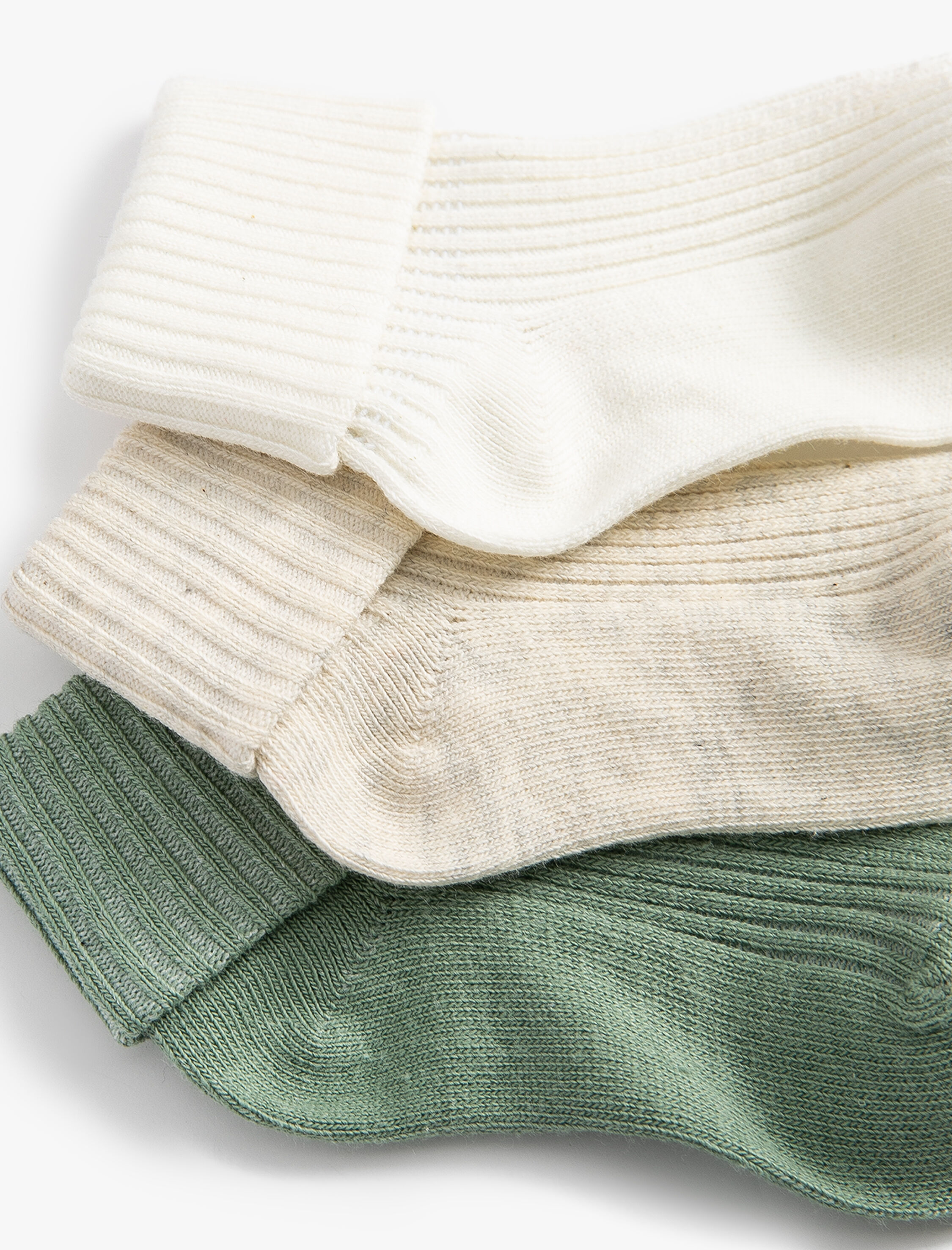  Kız Bebek 3’lü Basic Çorap Seti Pamuklu