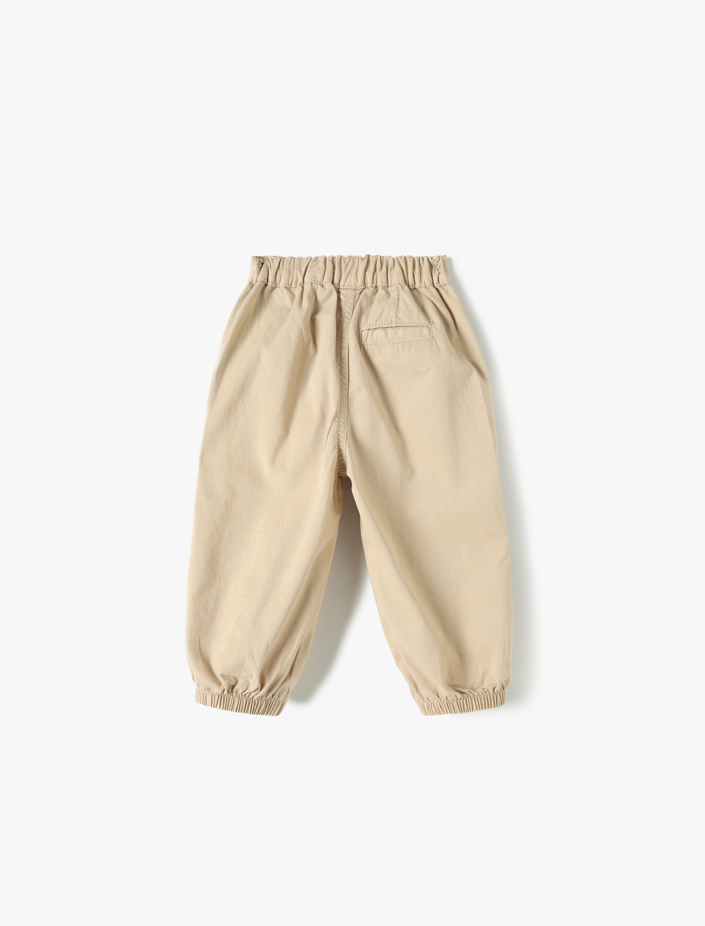  Erkek Bebek Paraşüt Kot Pantolon Pamuklu Beli Lastikli Cepli - Parachute Jean