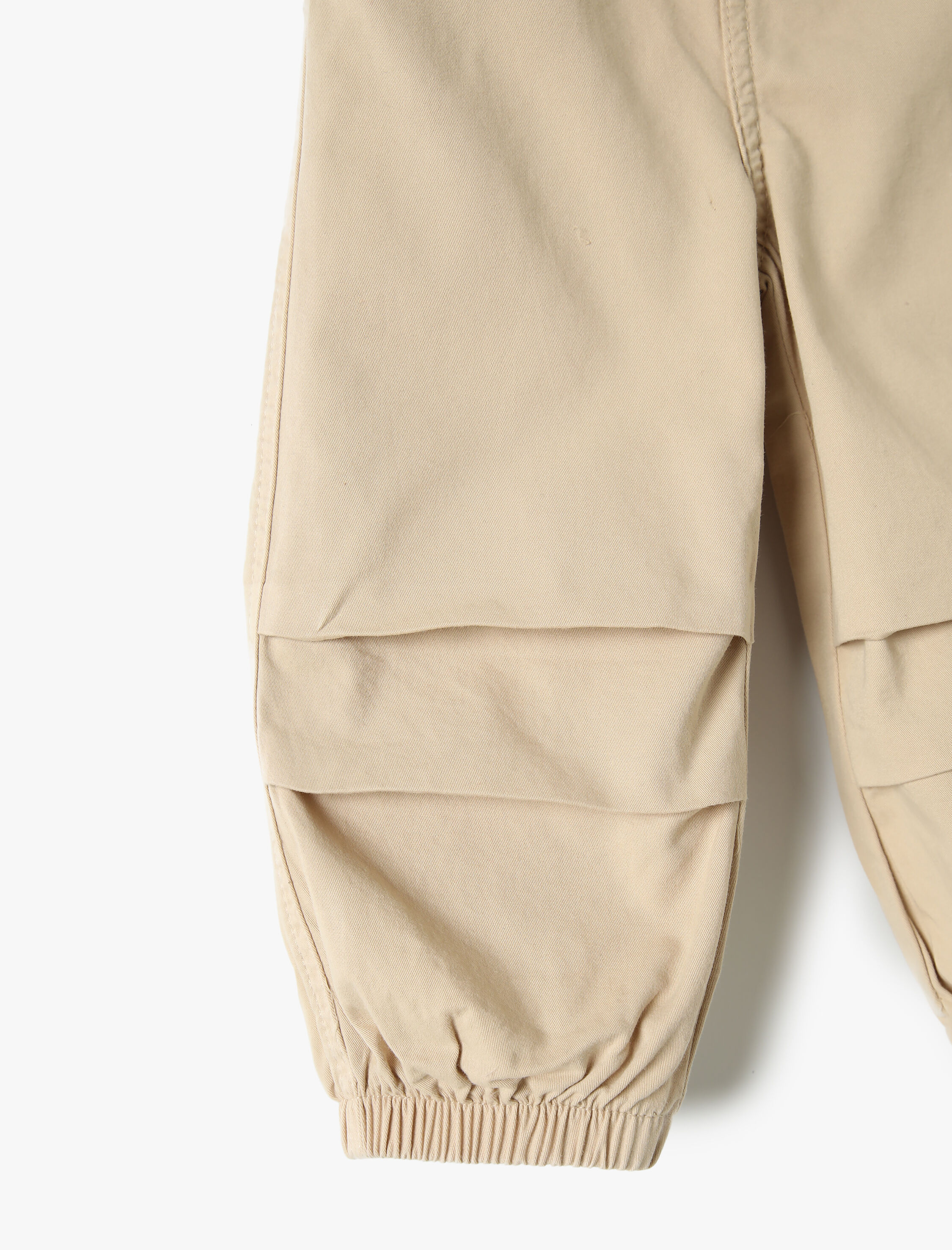  Erkek Bebek Paraşüt Kot Pantolon Pamuklu Beli Lastikli Cepli - Parachute Jean