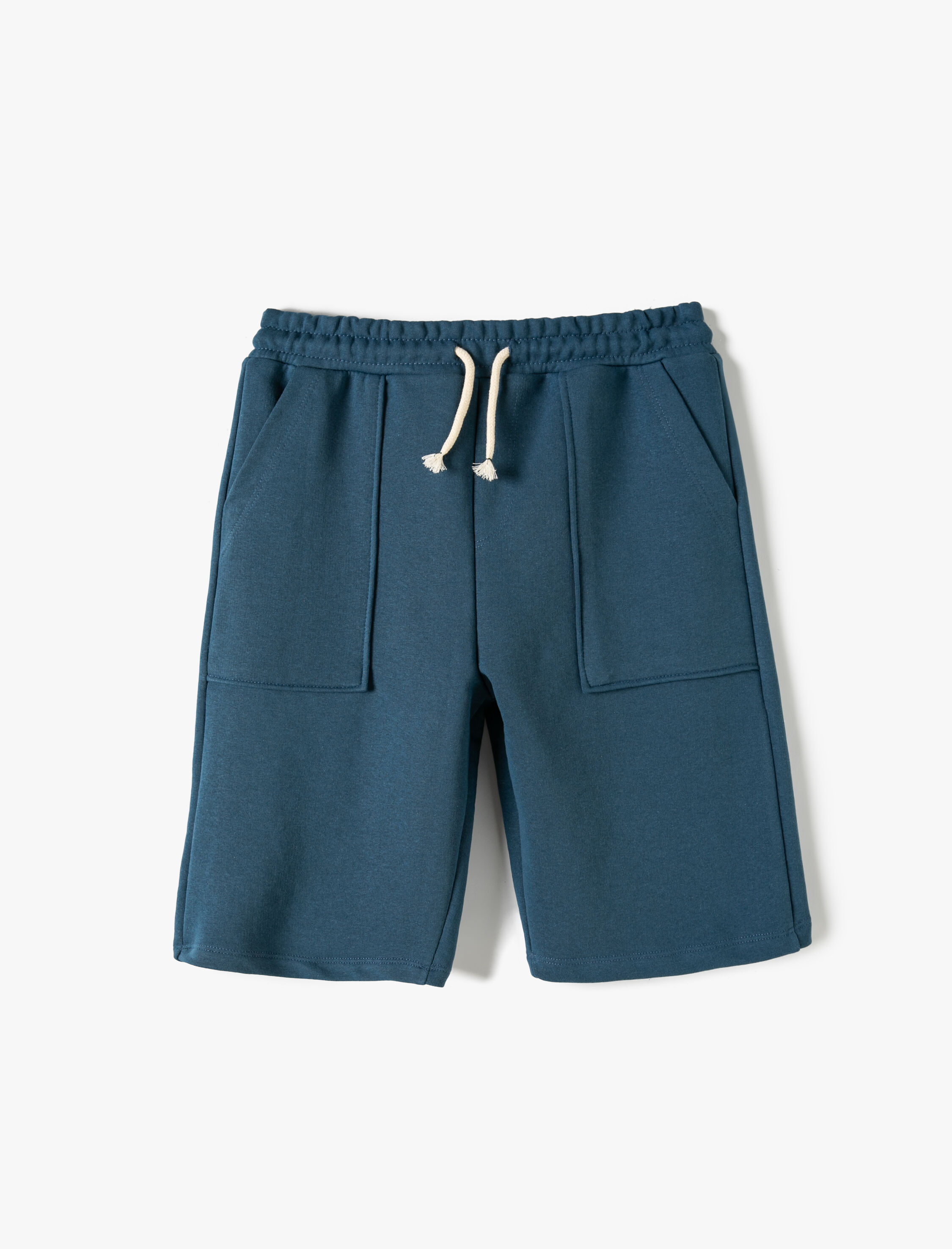  Erkek Çocuk Basic Şort Beli Bağlamalı Cep Detaylı