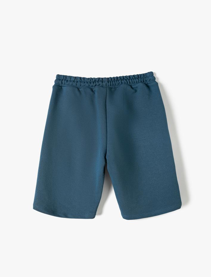 Erkek Çocuk Basic Şort Beli Bağlamalı Cep Detaylı