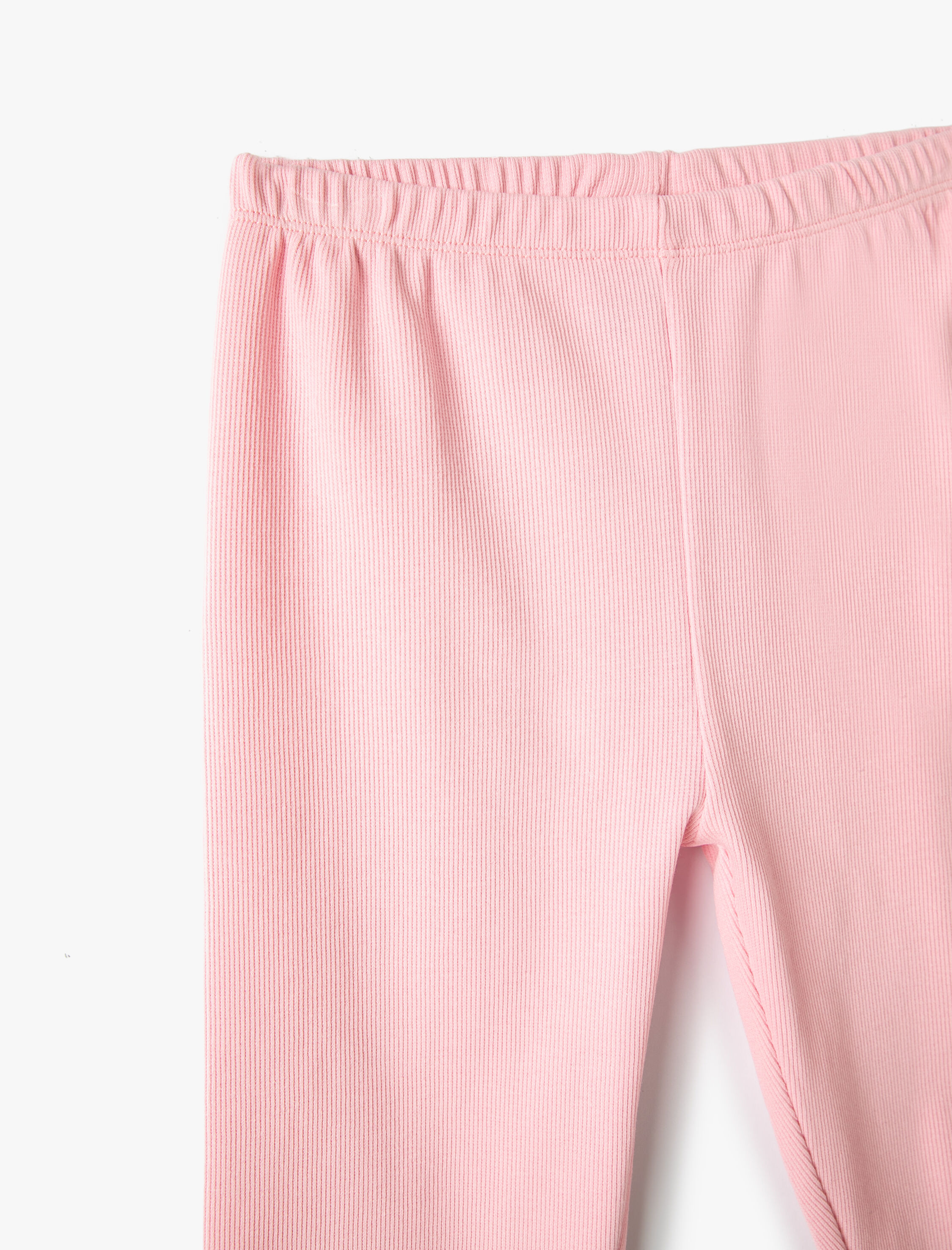  Kız Çocuk Kısa Tayt Ribanalı Beli Lastikli Pamuklu