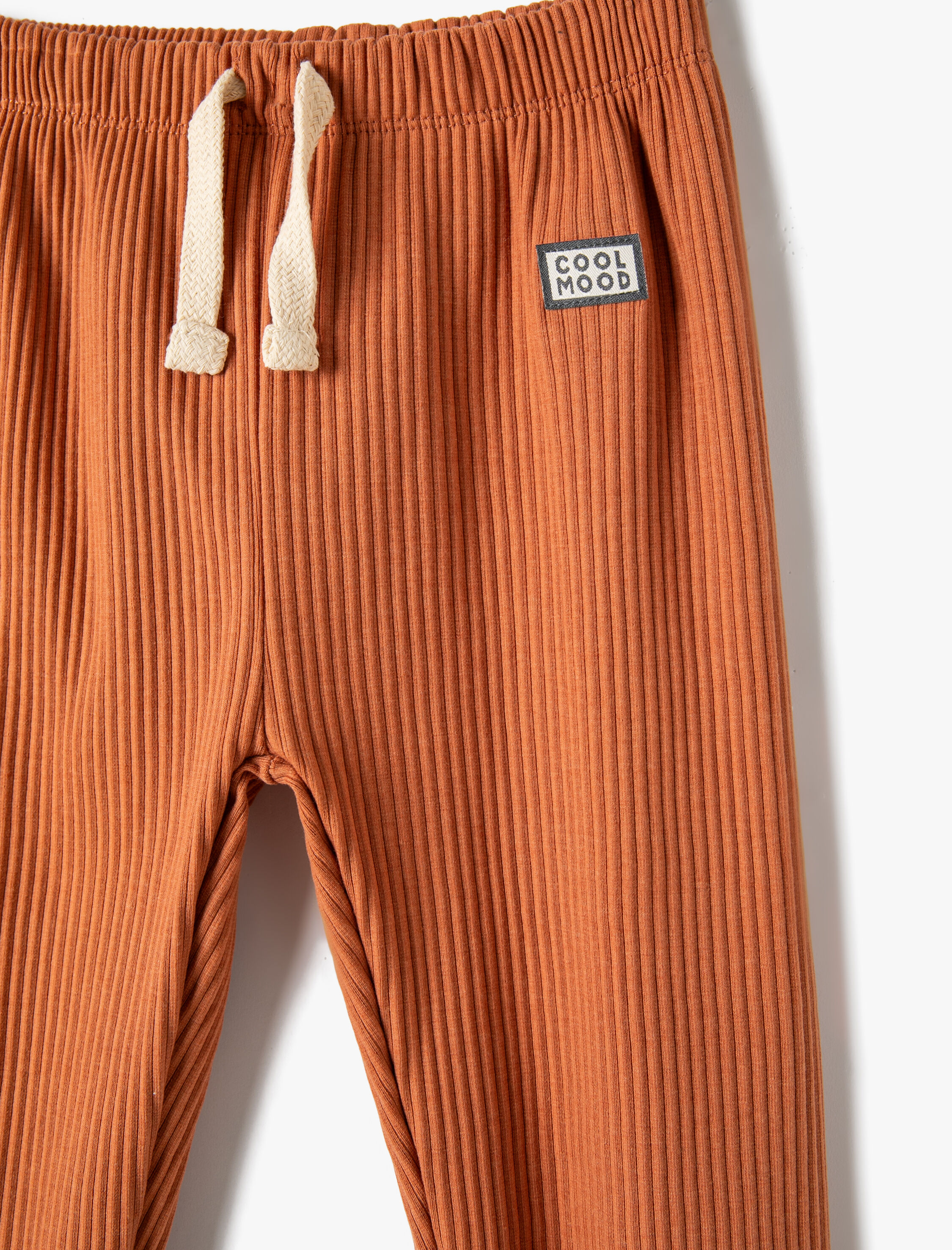  Erkek Bebek Basic Eşofman Altı Dokulu Beli Bağlamalı