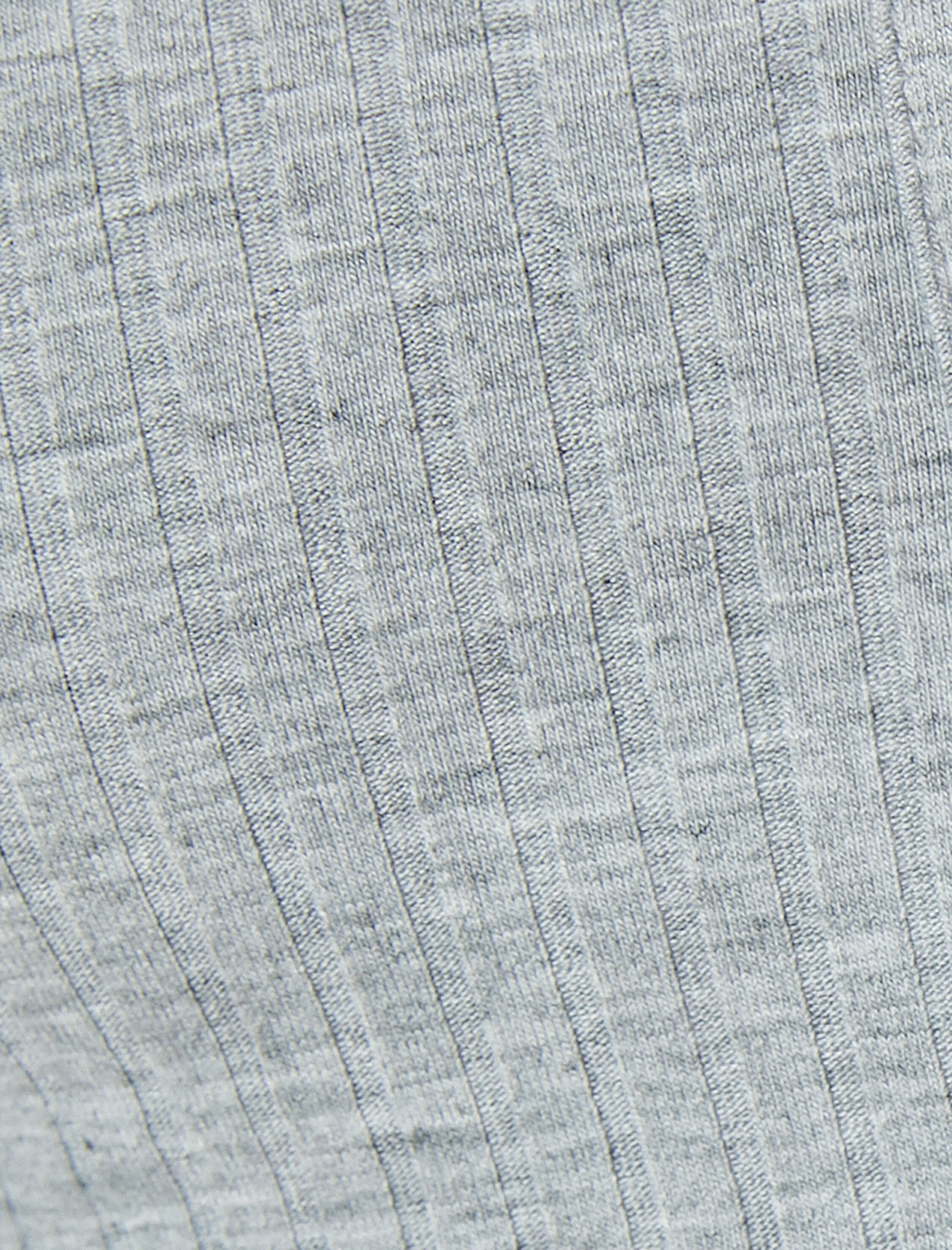   Uzun Kollu Crop Tişört Düğmeli Katlı Renk Kontrastlı Ribanalı U Yaka