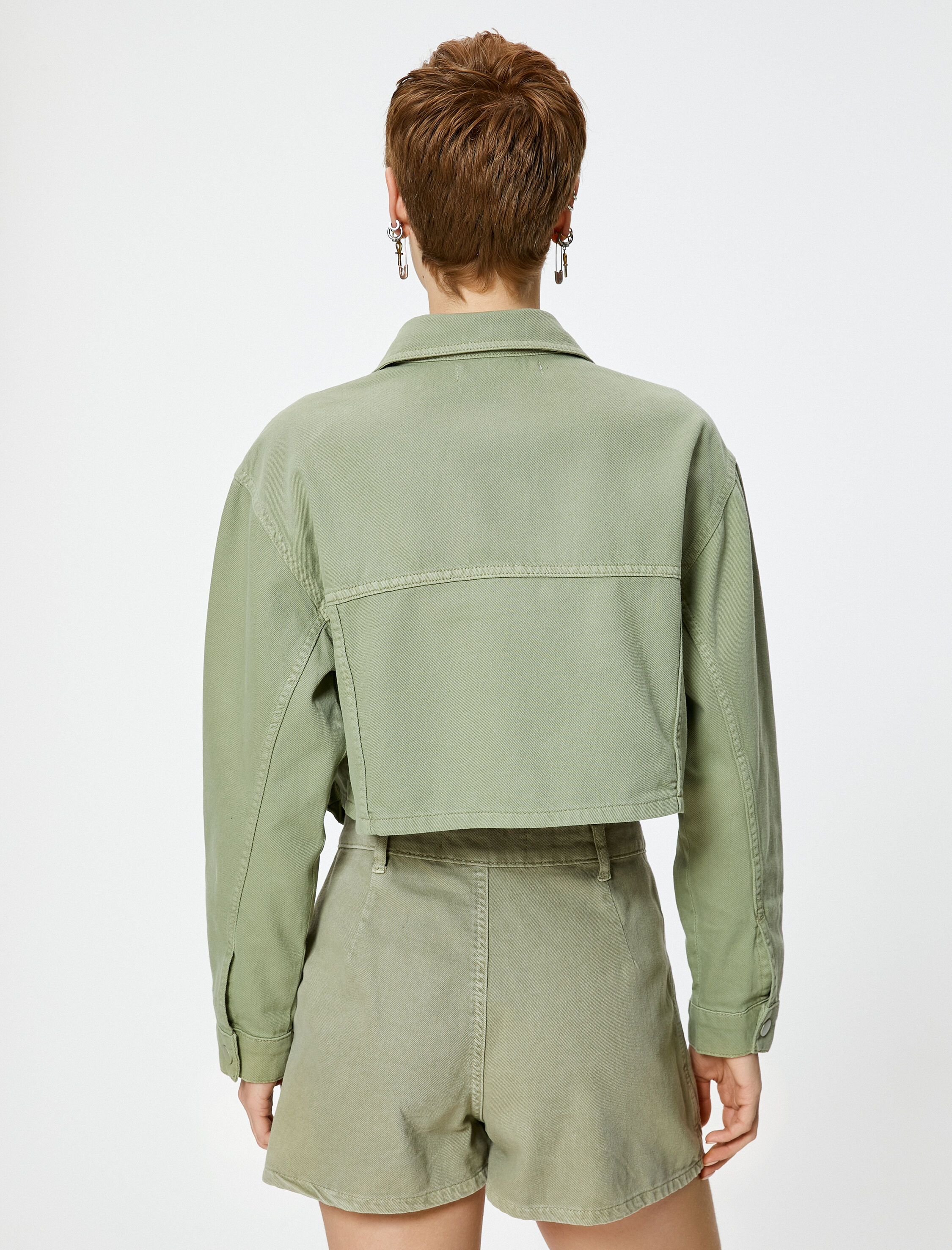   Kot Ceket Kargo Cepli Kapaklı Pamuklu