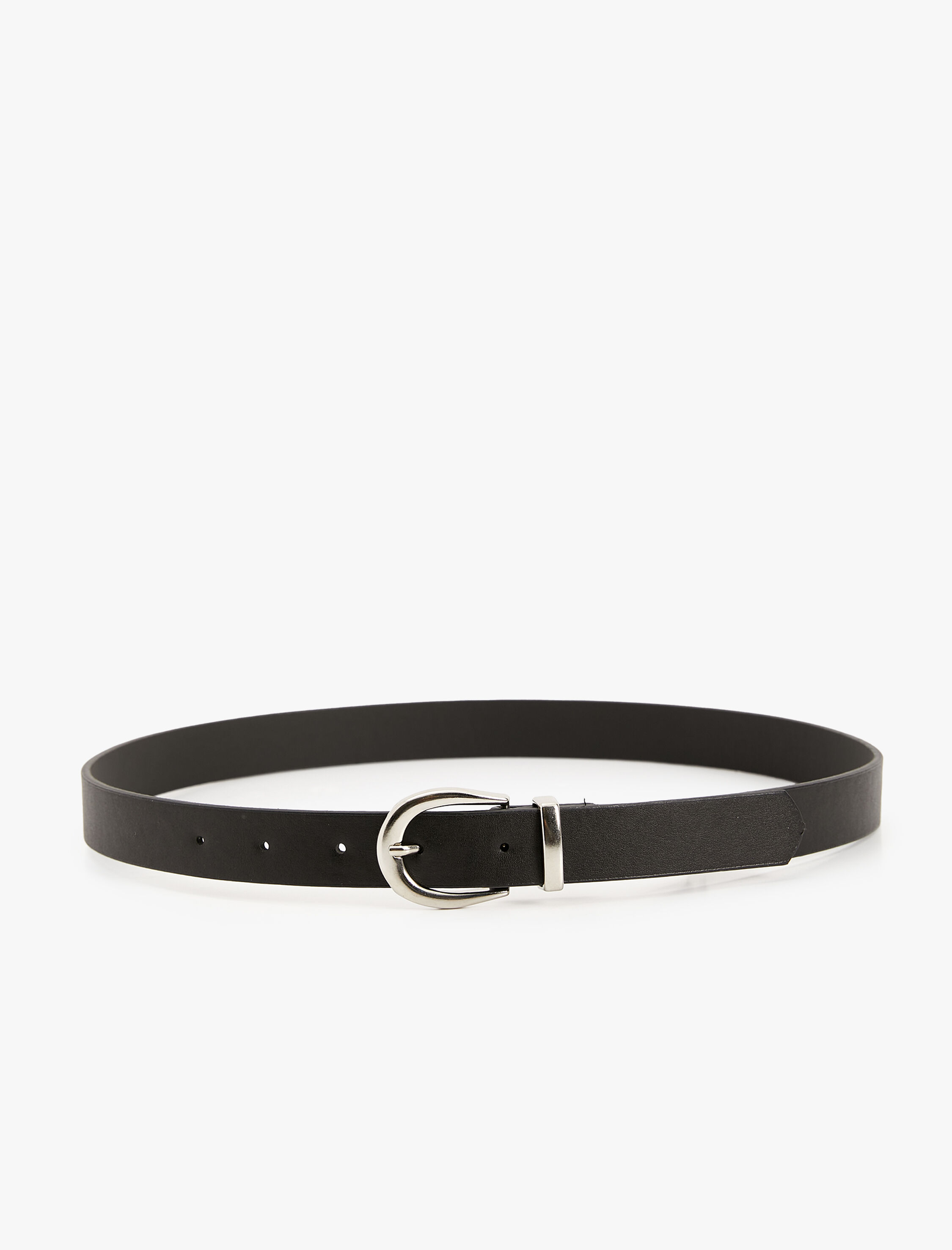  Kadın Kemer Deri Görünümlü Metal Toka Detaylı