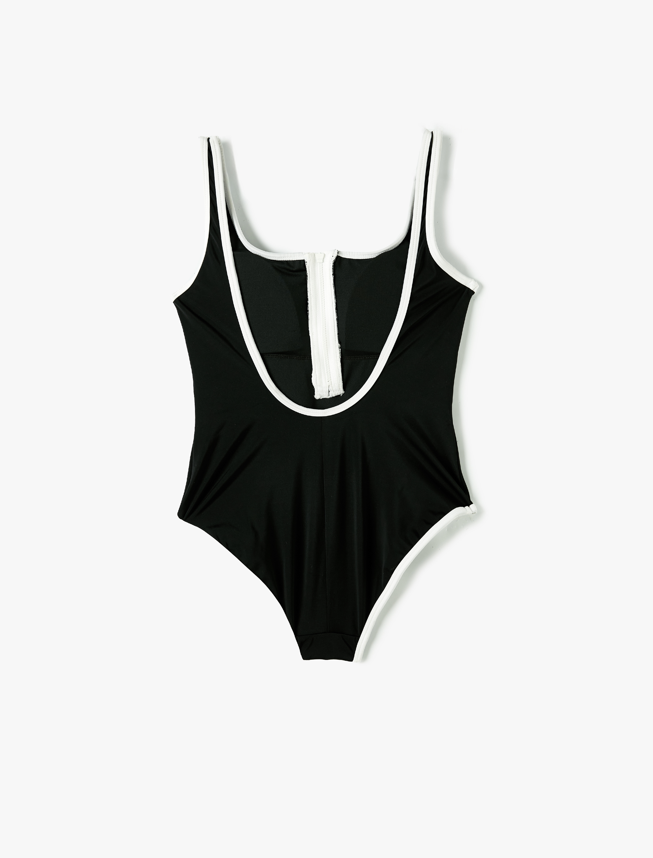   Mayo Yarım Fermuarlı Kalın Askılı Biye Detaylı Kaplı