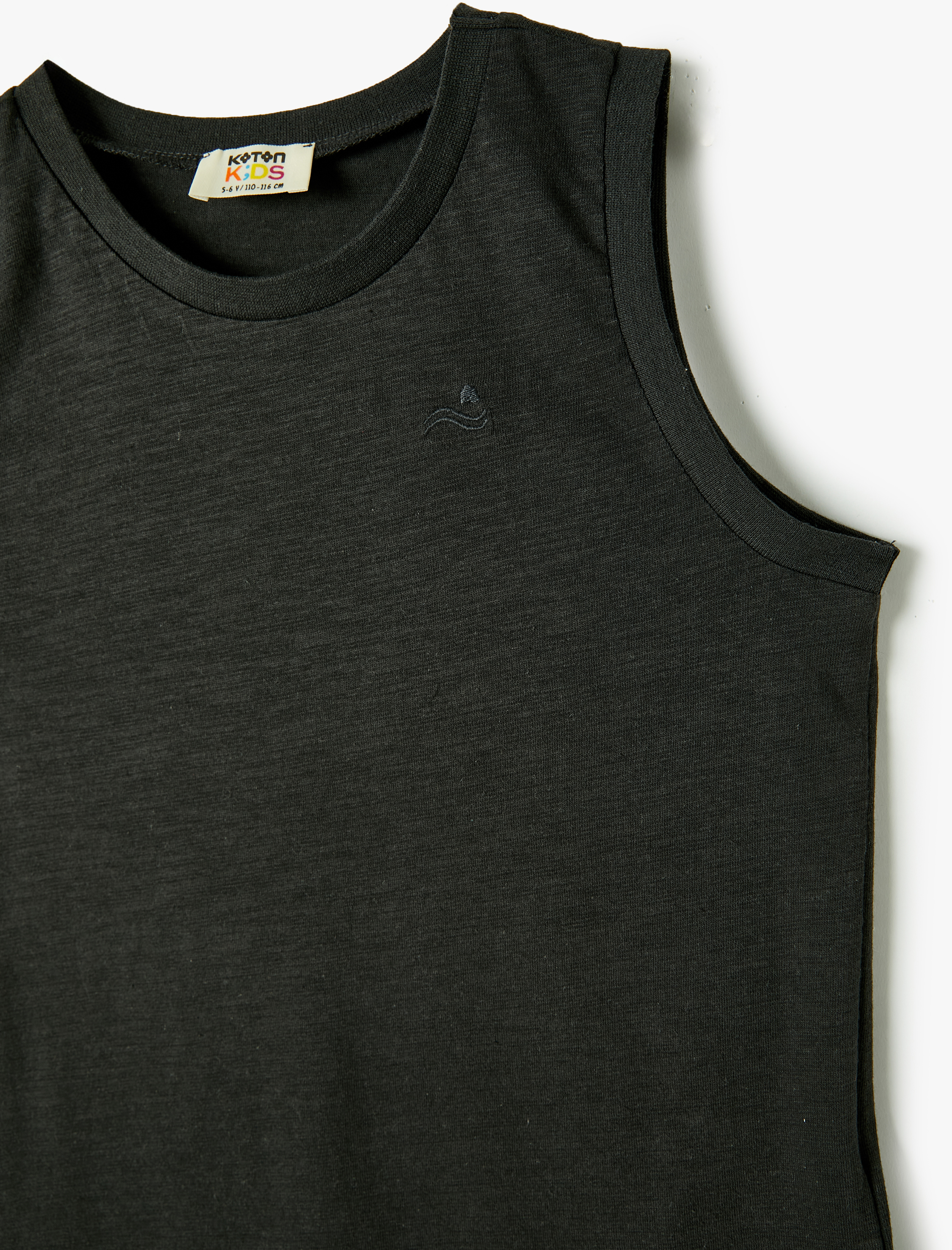  Erkek Çocuk Basic Atlet Bisiklet Yaka Pamuklu