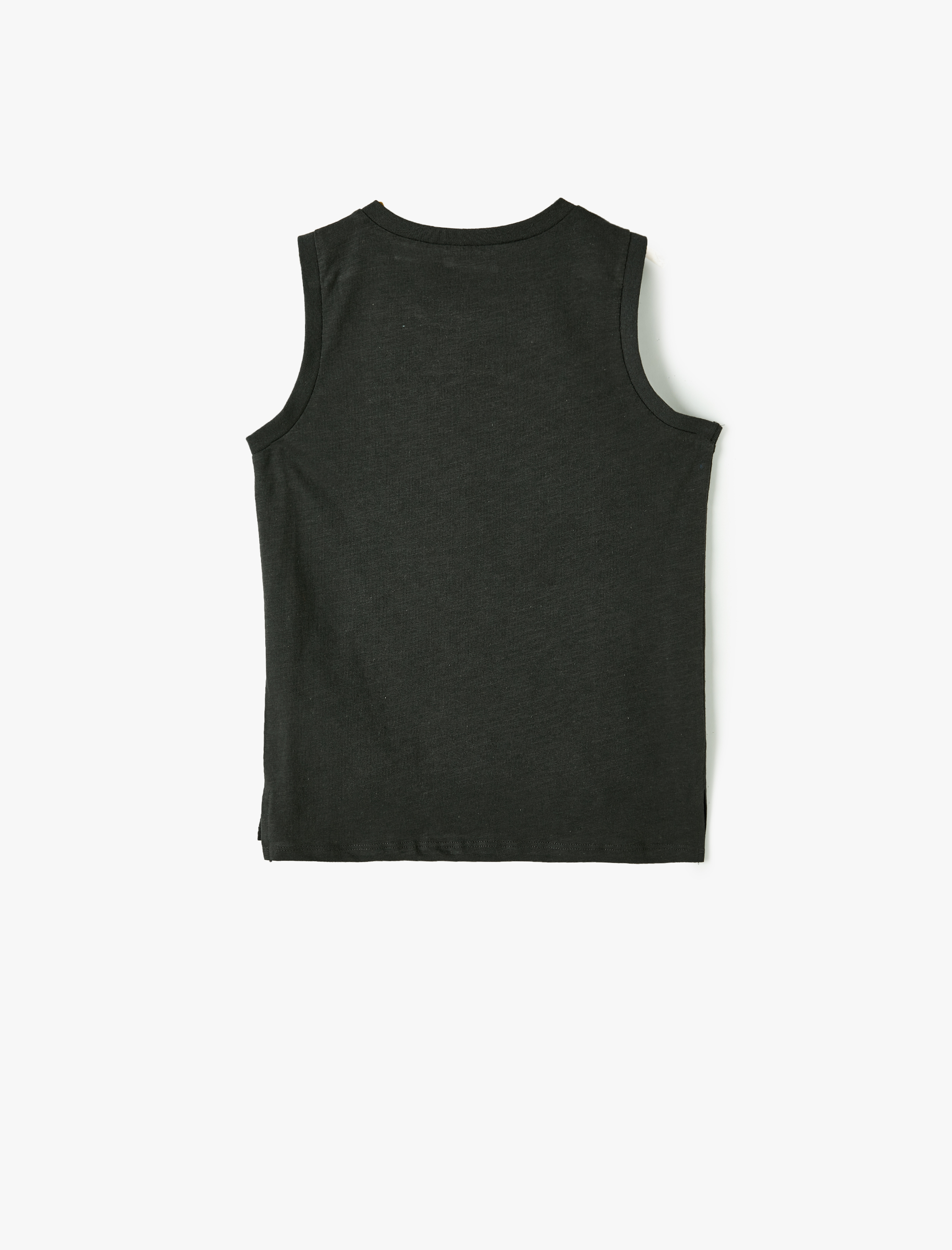  Erkek Çocuk Basic Atlet Bisiklet Yaka Pamuklu