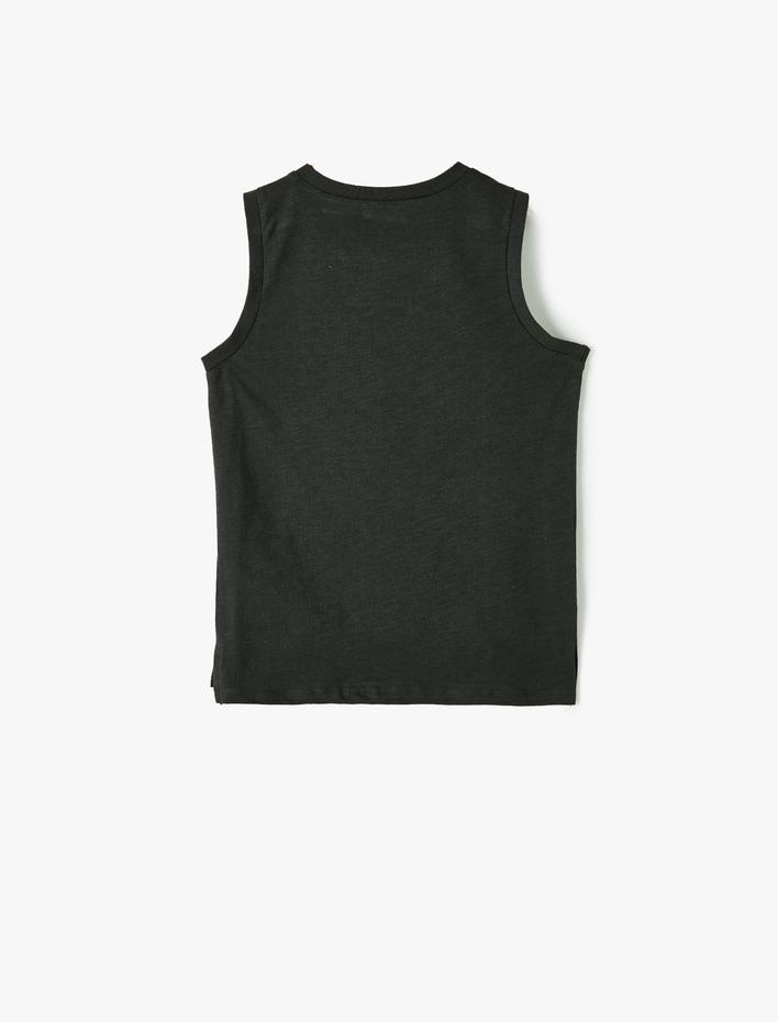 Erkek Çocuk Basic Atlet Bisiklet Yaka Pamuklu