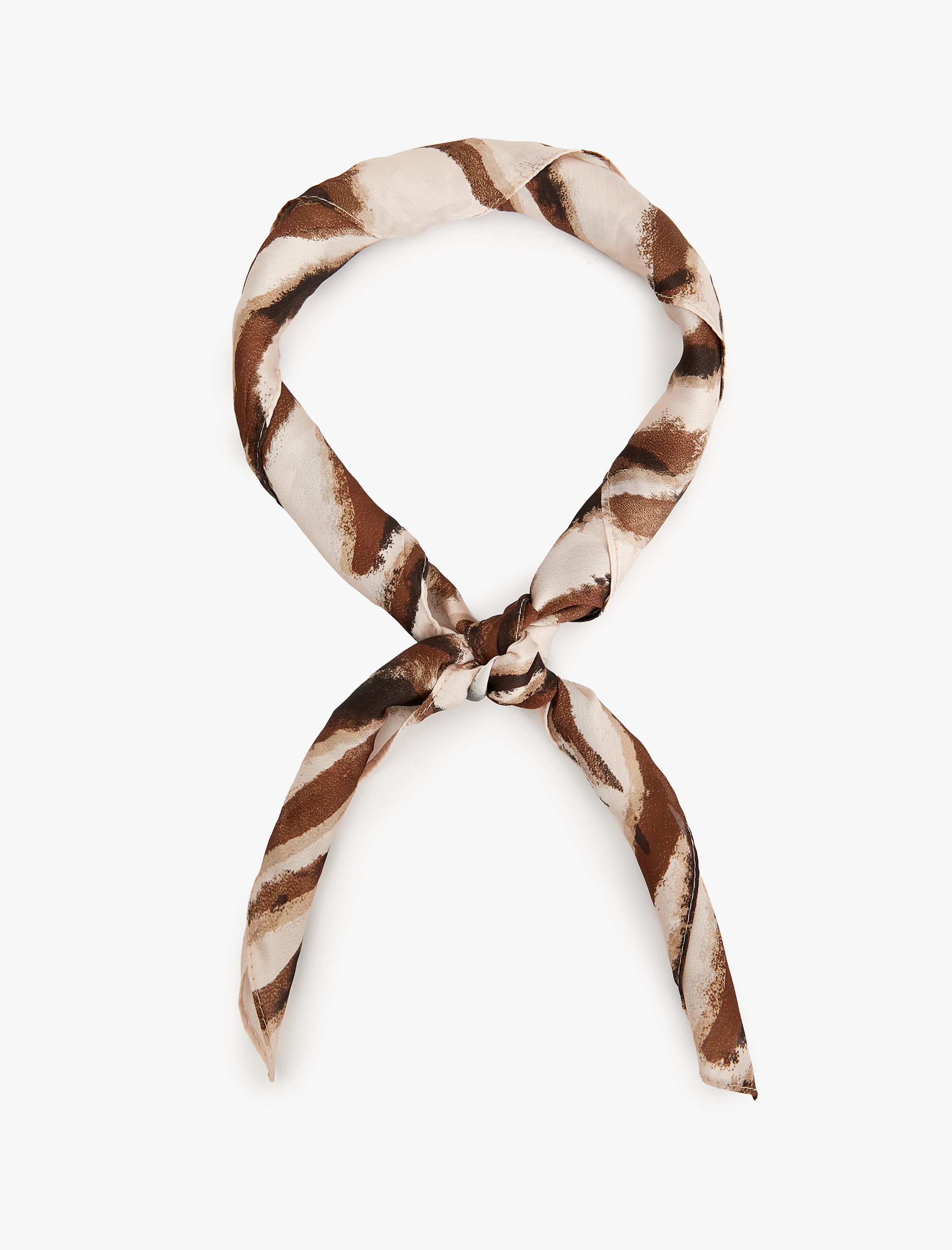  Kadın Fular Kare Leopar Desenli