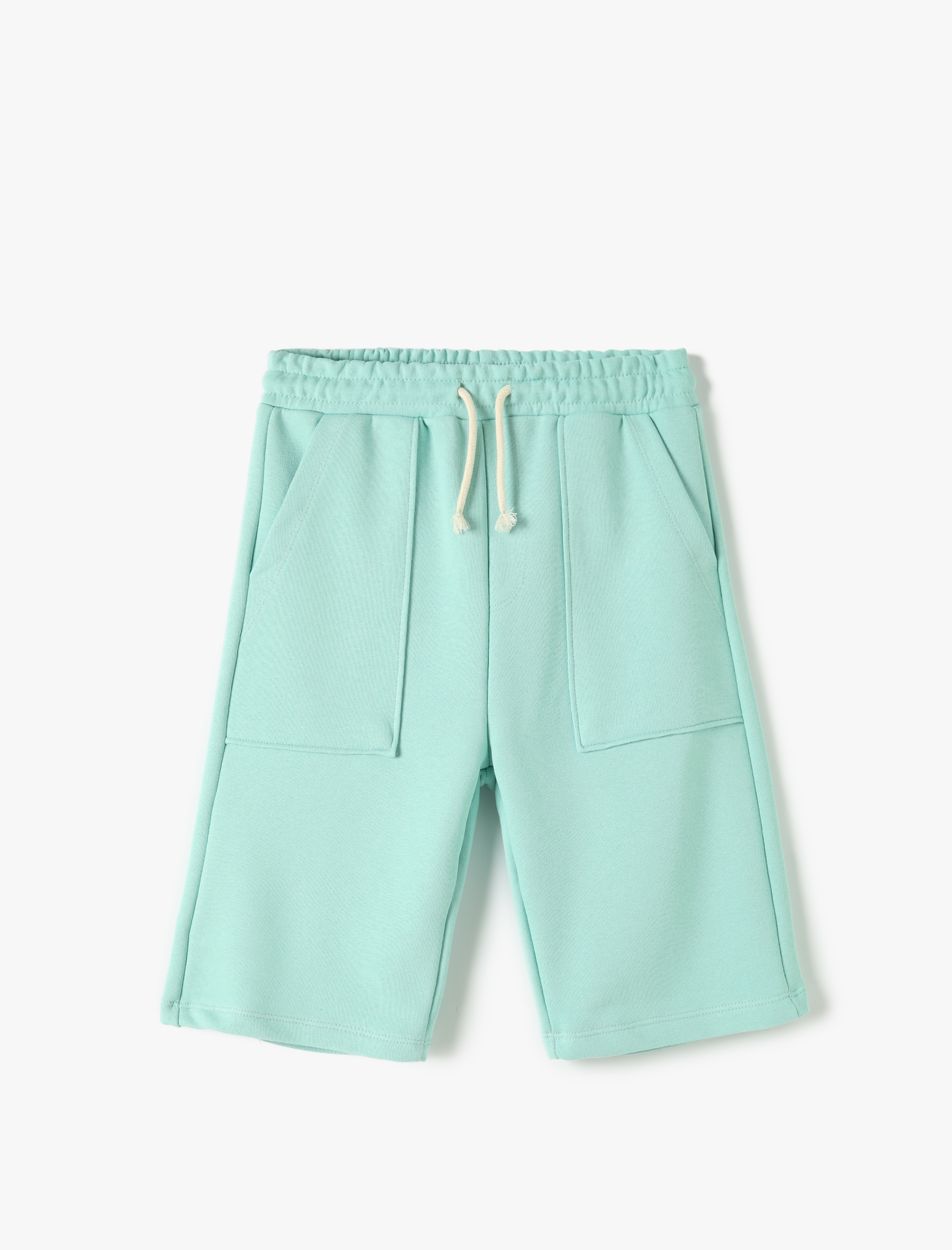  Erkek Çocuk Basic Şort Beli Bağlamalı Cep Detaylı