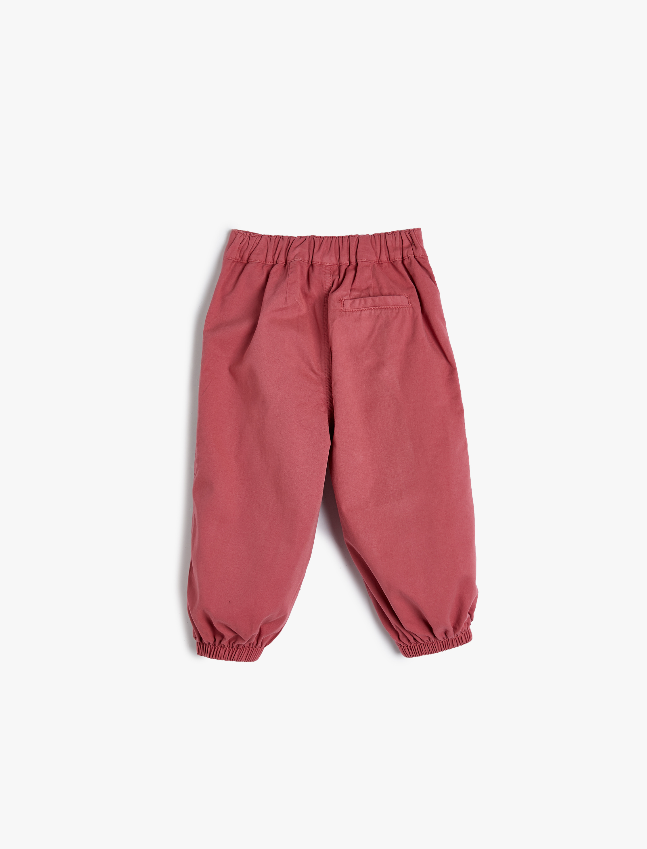  Kız Bebek Paraşüt Pantolon Pamuklu Rahat Kalıp Standart Bel Lastikli Paça Cepli