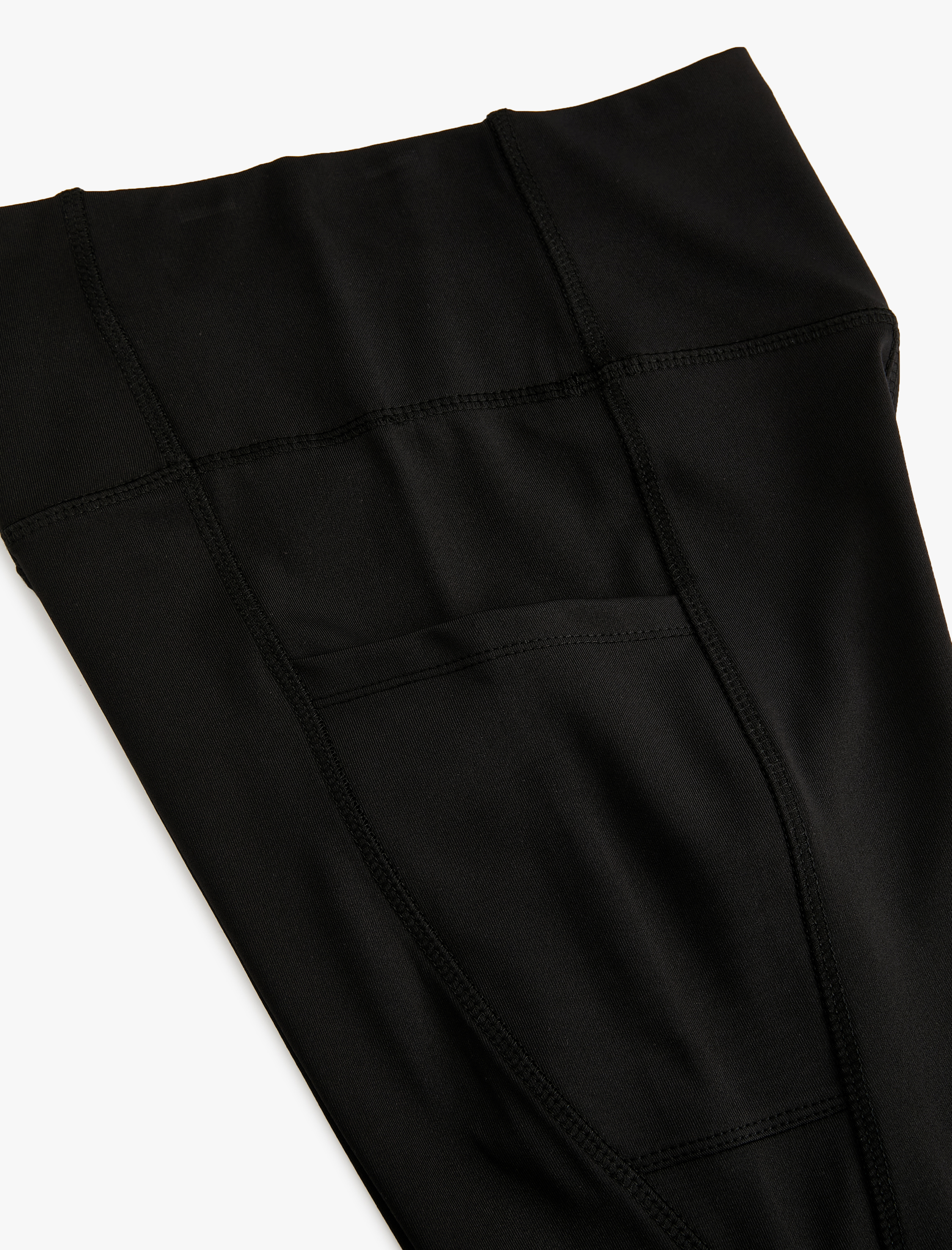   Cepli Spor Tayt Dikiş Detaylı Slim Fit