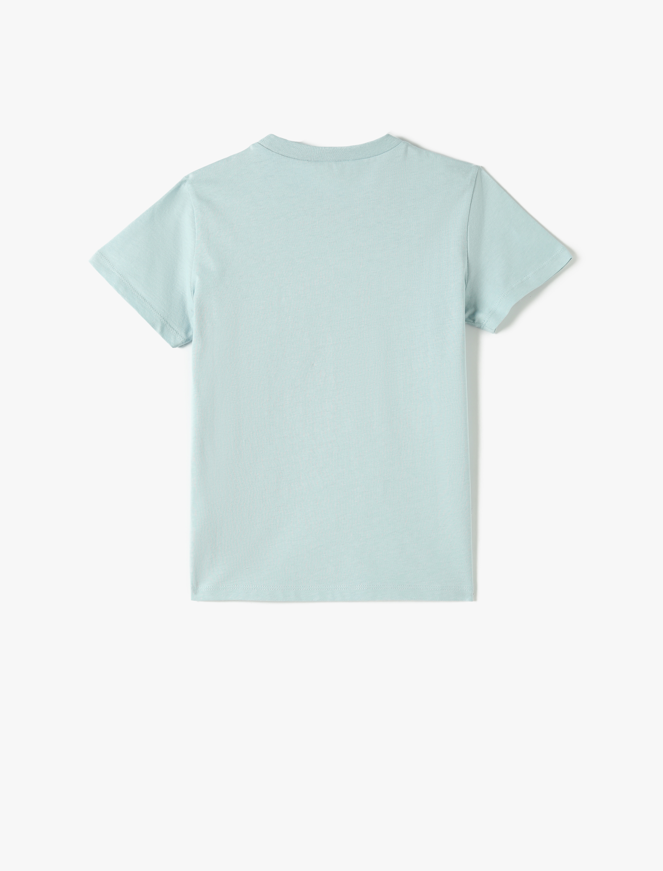  Erkek Çocuk Ananas Baskılı Tişört Kısa Kollu Bisiklet Yaka Pamuklu