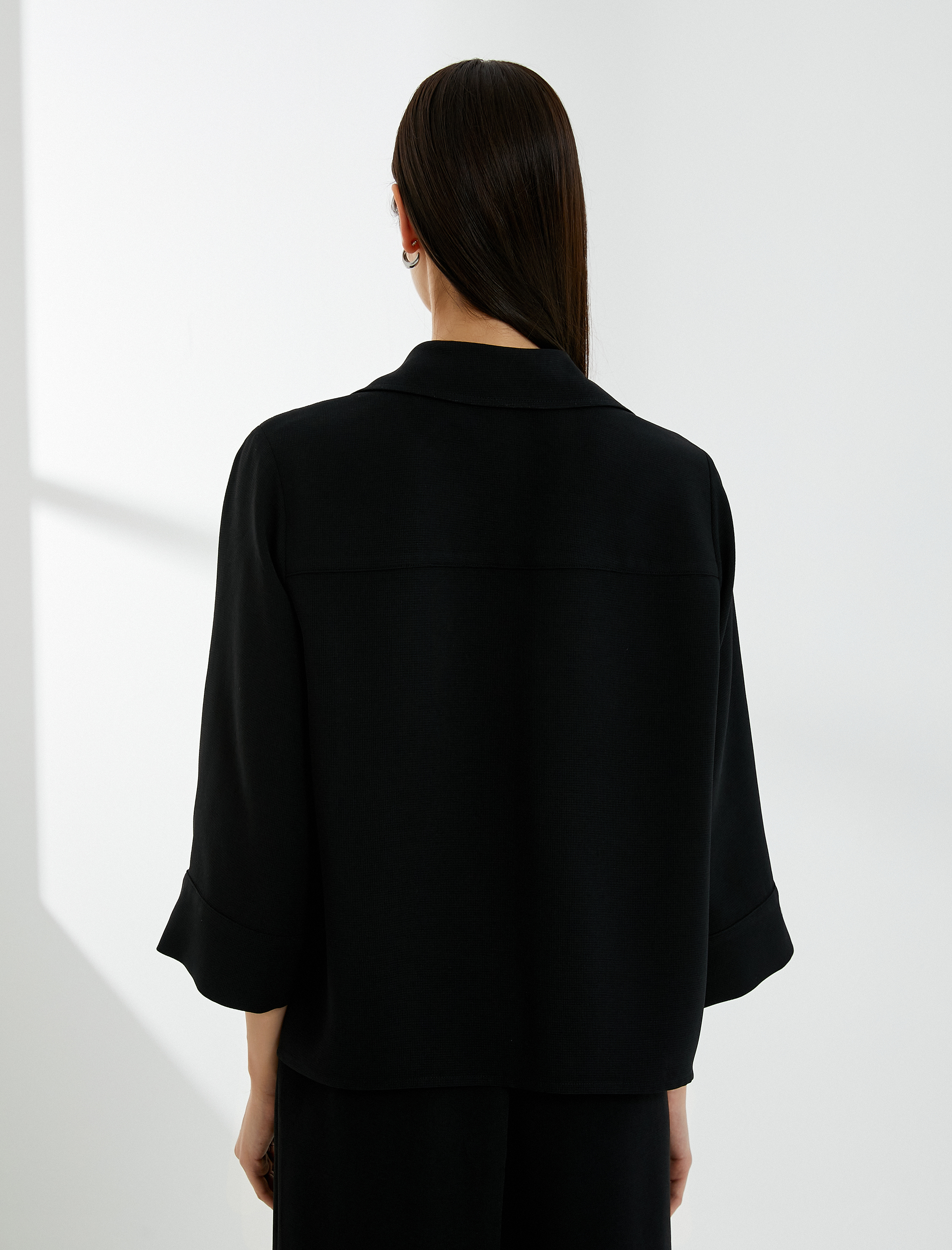   Klasik Gömlek Düğmeli Yarım Kollu