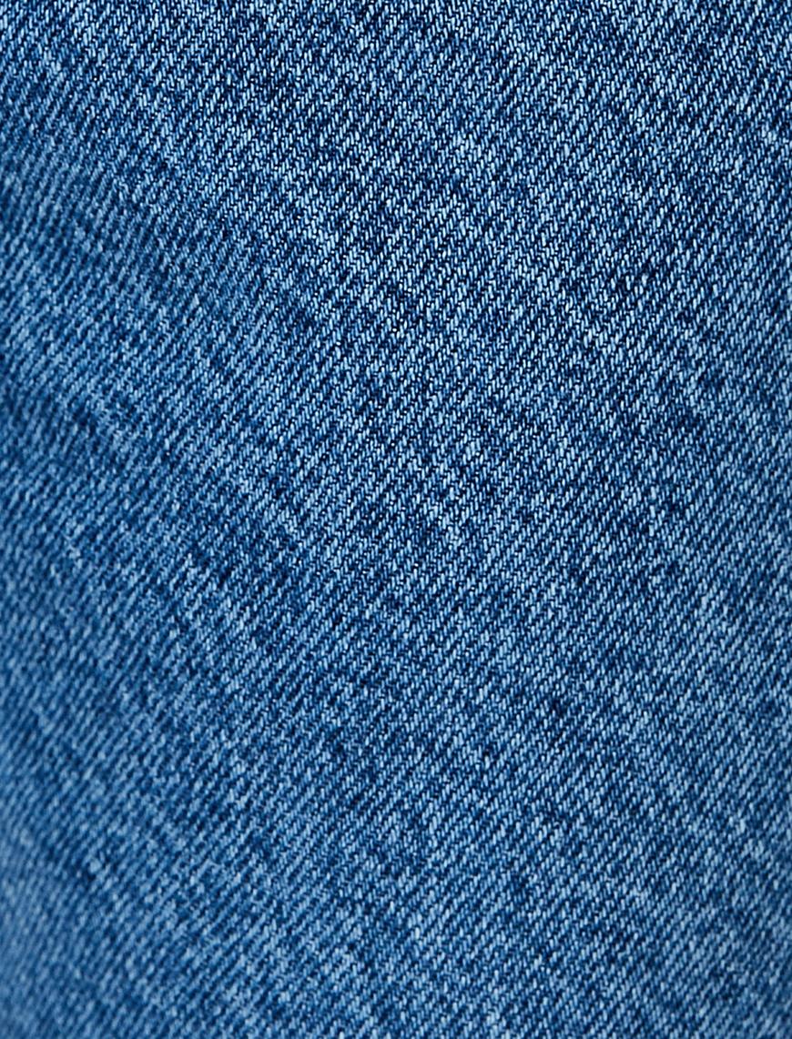   Straight Jean Çift Renkli Cepli Pamuklu - Nora 90's Jeans