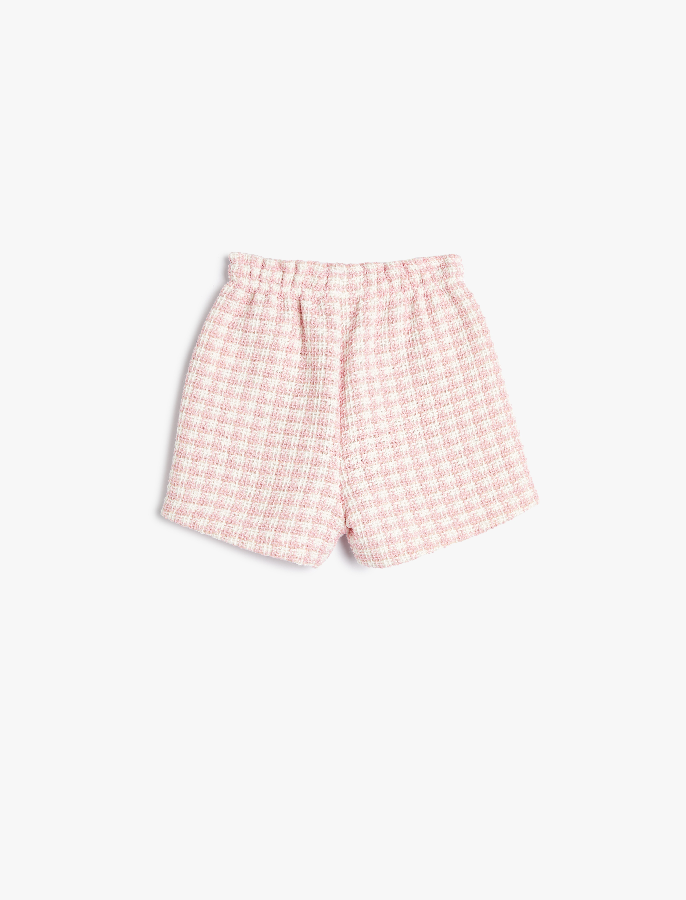  Kız Bebek Tüvit Şort Cep Detaylı Beli Lastikli