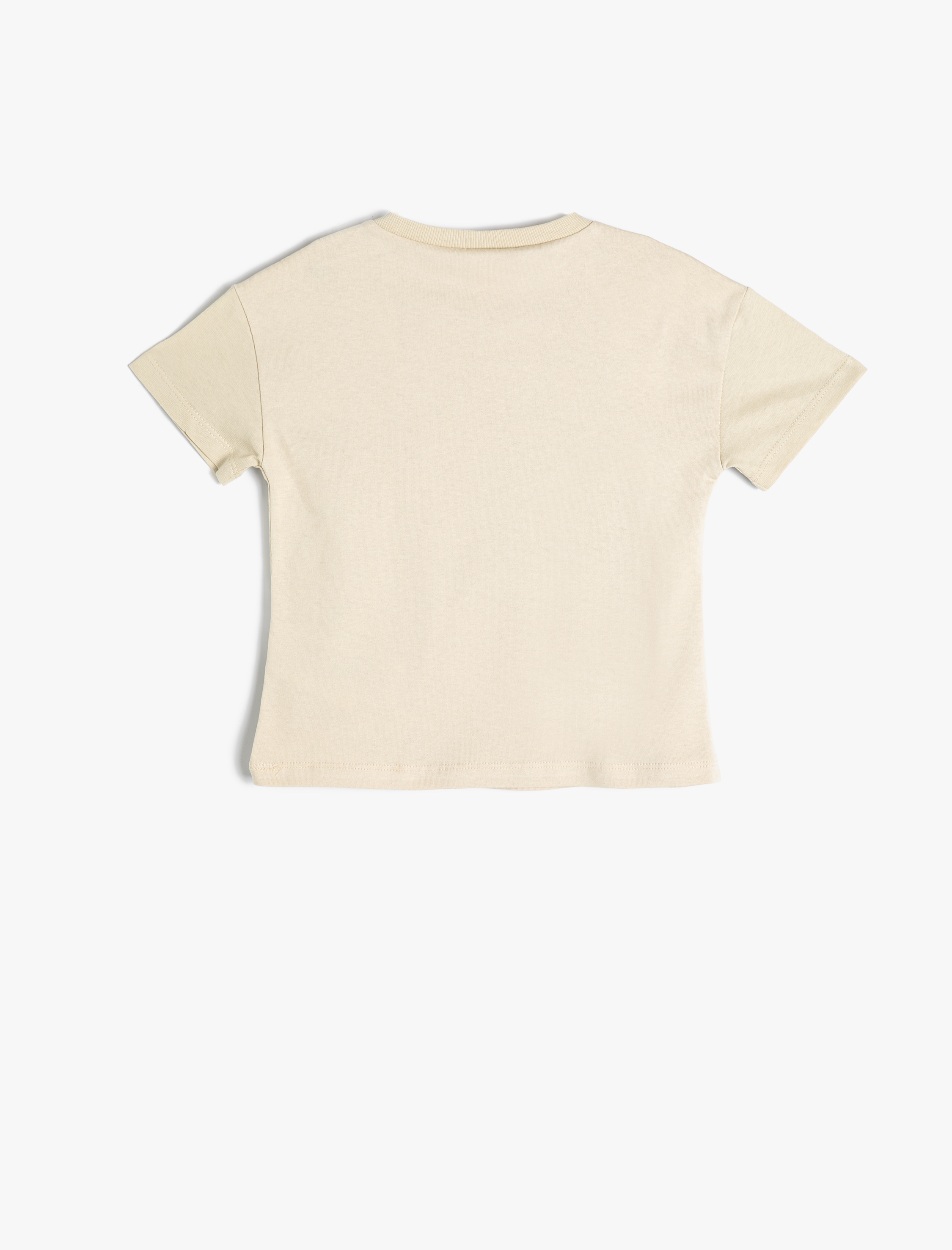  Erkek Bebek Tişört Dinozor Baskılı Kısa Kollu Bisiklet Yaka