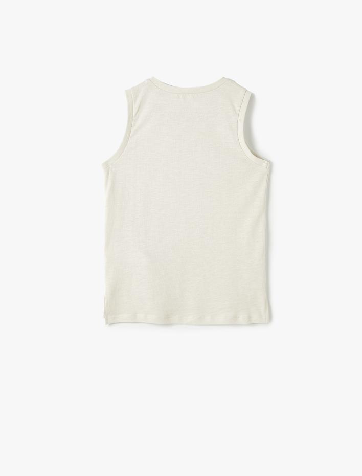 Erkek Çocuk Basic Atlet Bisiklet Yaka Pamuklu