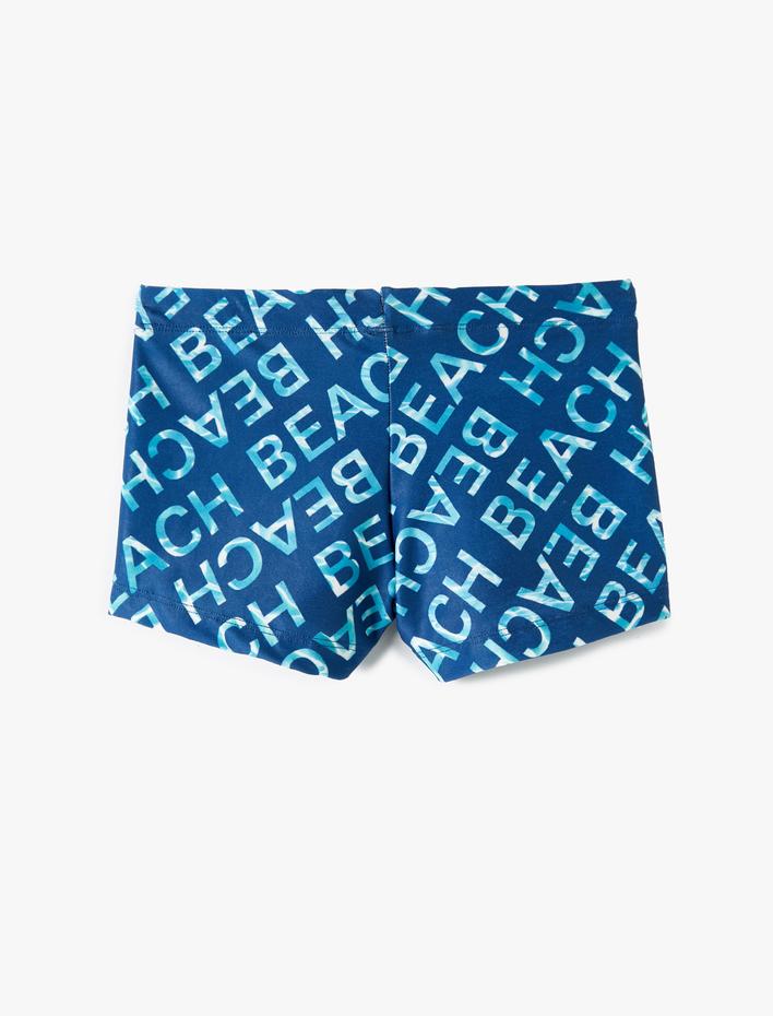 Erkek Çocuk Mayo Baskılı Beli Bağlamalı