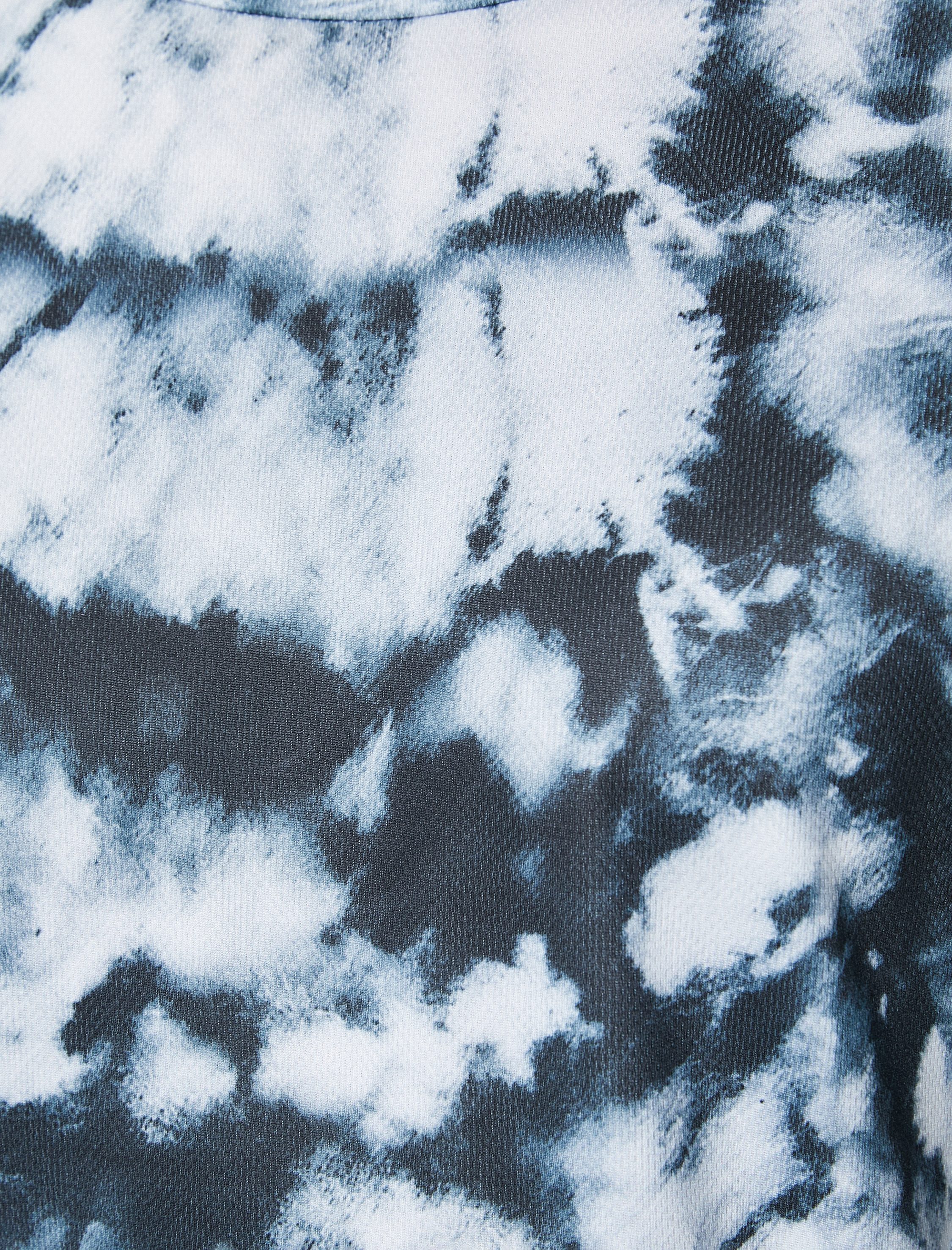   Spor Tişört Soyut Baskılı Bisiklet Yaka Kısa Kollu