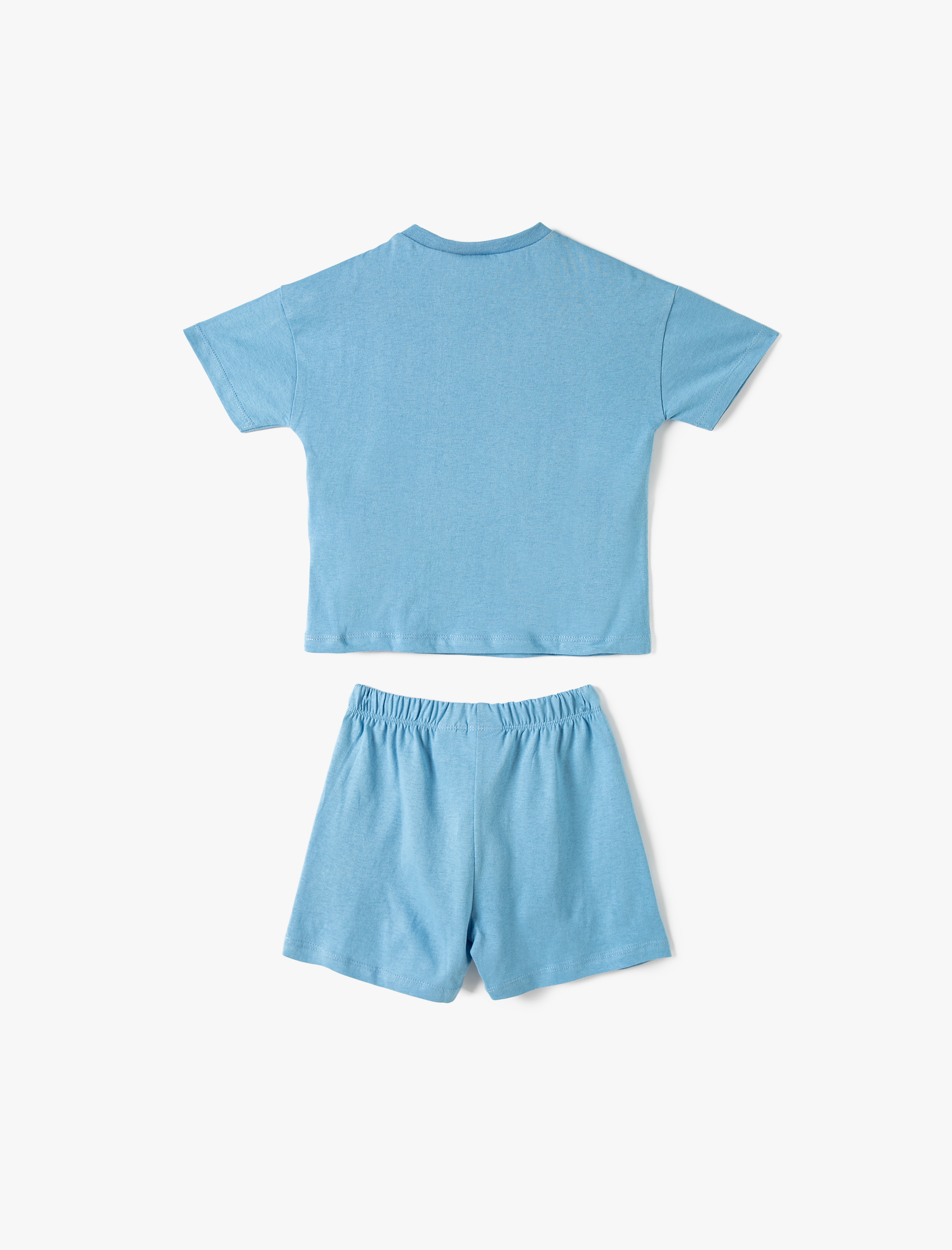  Erkek Bebek SmileyWorld® Şort Tişört Takım Lisanslı Pamuklu