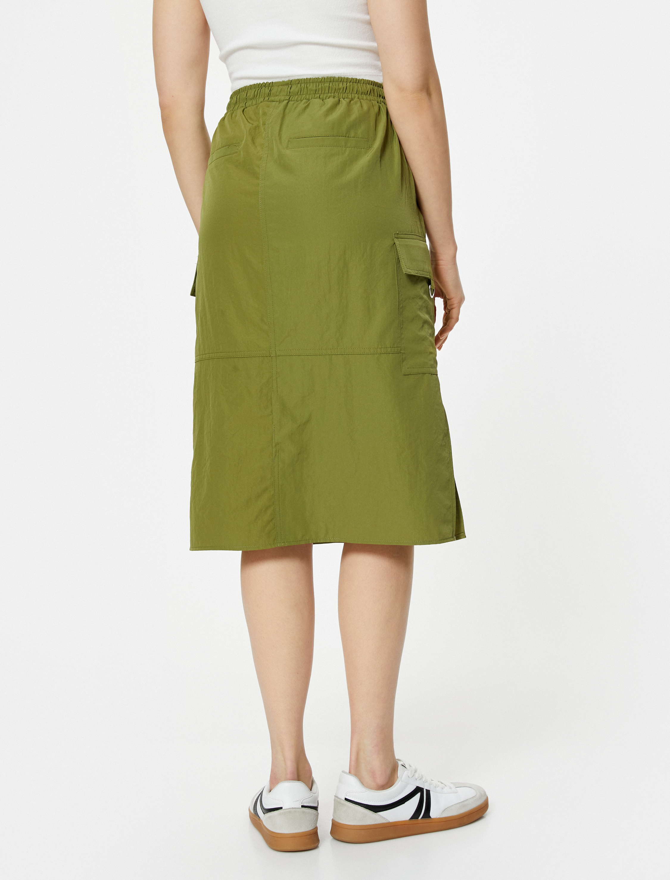   Paraşüt Etek Kargo Cepli Beli Lastikli Stoperli