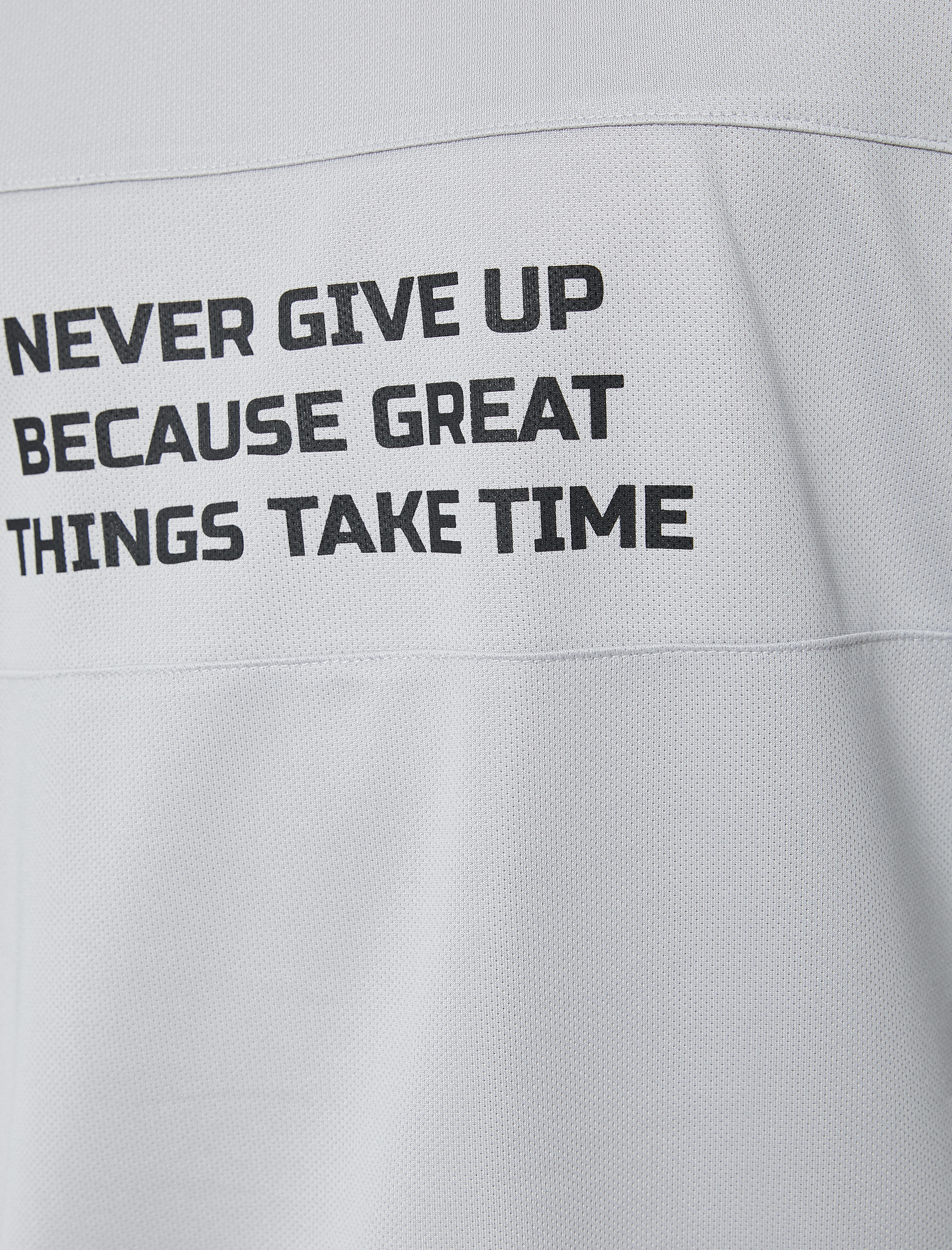   Sporcu Atleti Slogan Baskılı Bisiklet Yaka Kolsuz