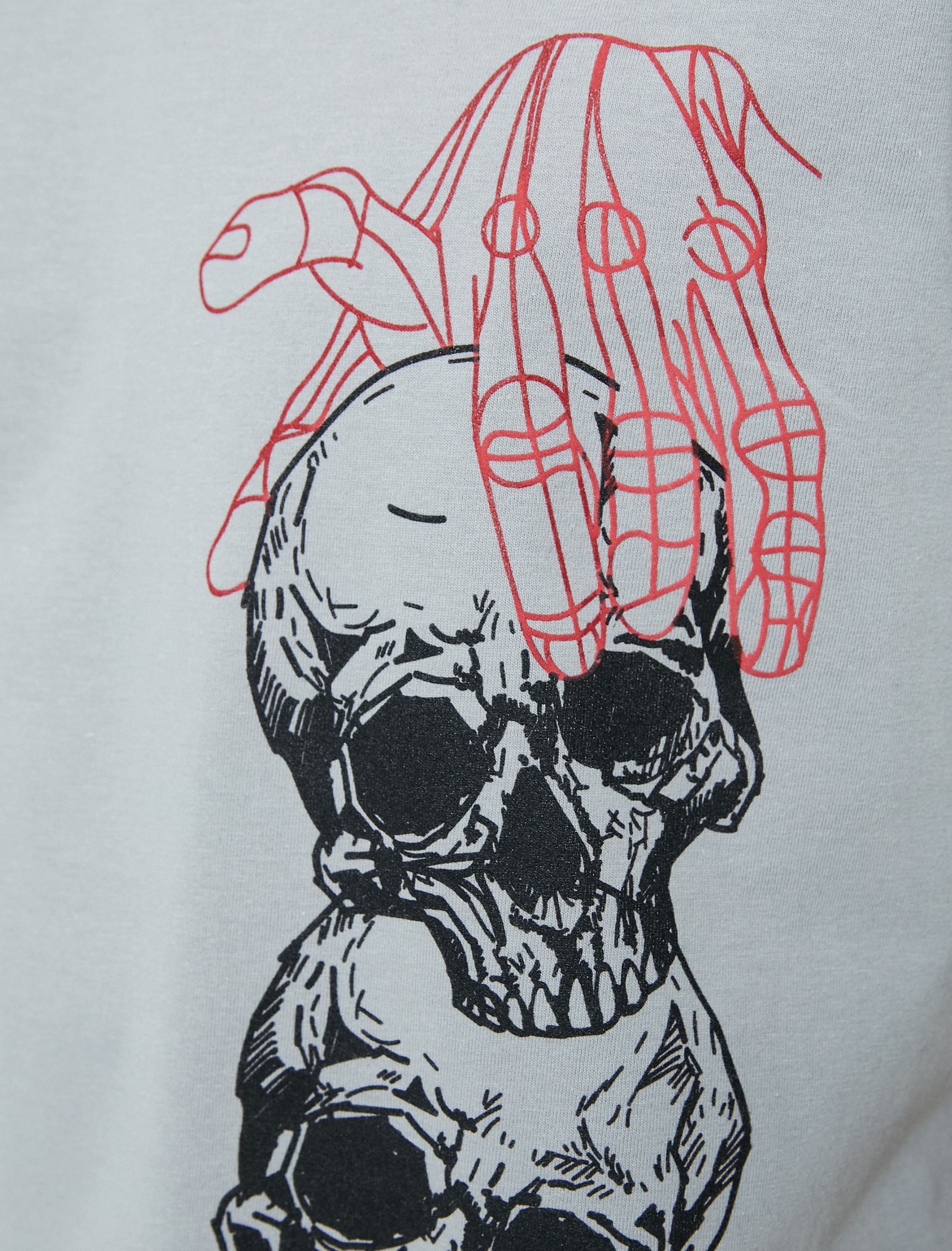   Kuru Kafa Baskılı Tişört Sloganlı Bisiklet Yaka Kısa Kollu