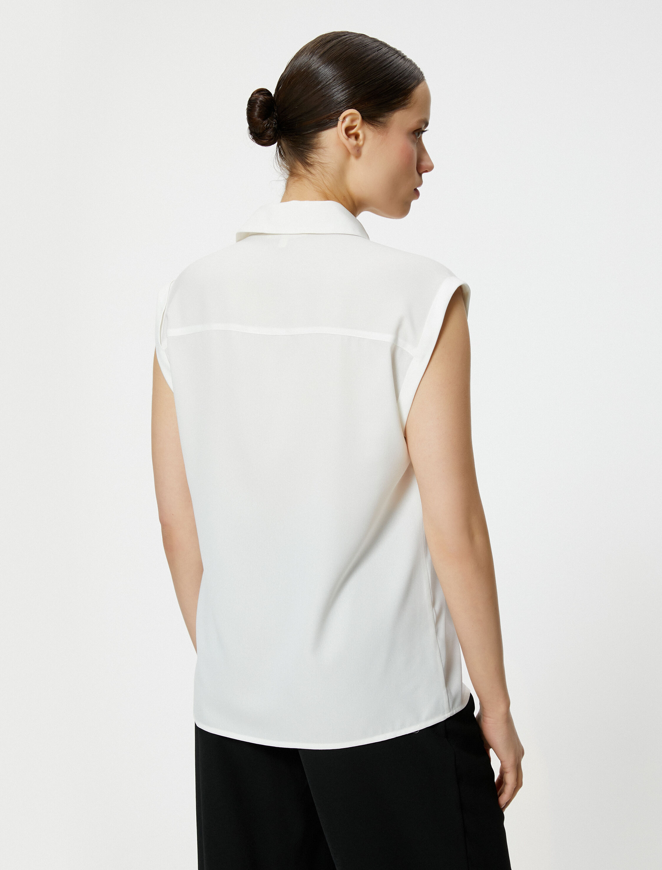   Kolsuz Gömlek Düğmeli Klasik Yaka Standart Kesim