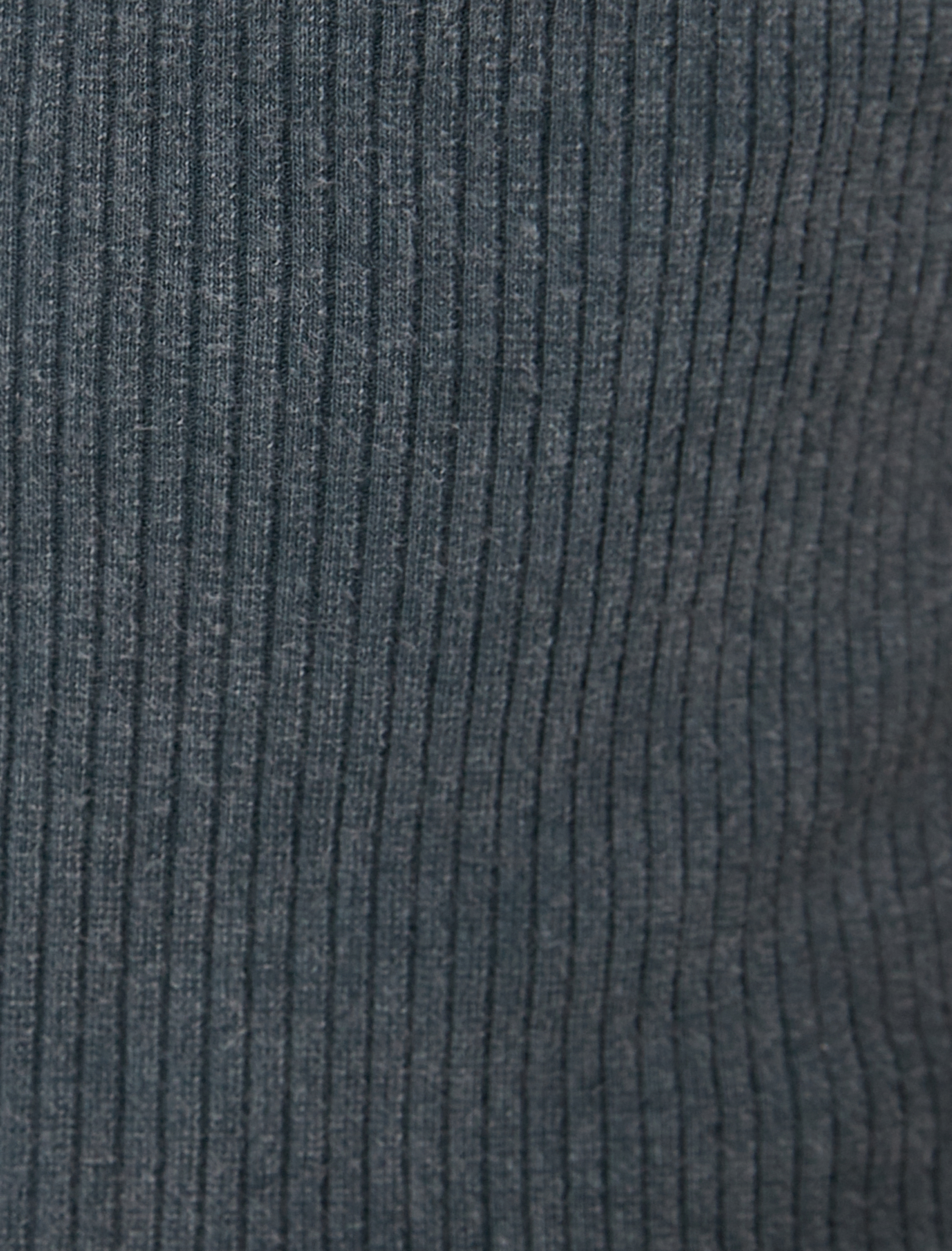   Fermuarlı Polo Yaka Tişört Uzun Kollu Ribanalı Slim Fit Pamuklu