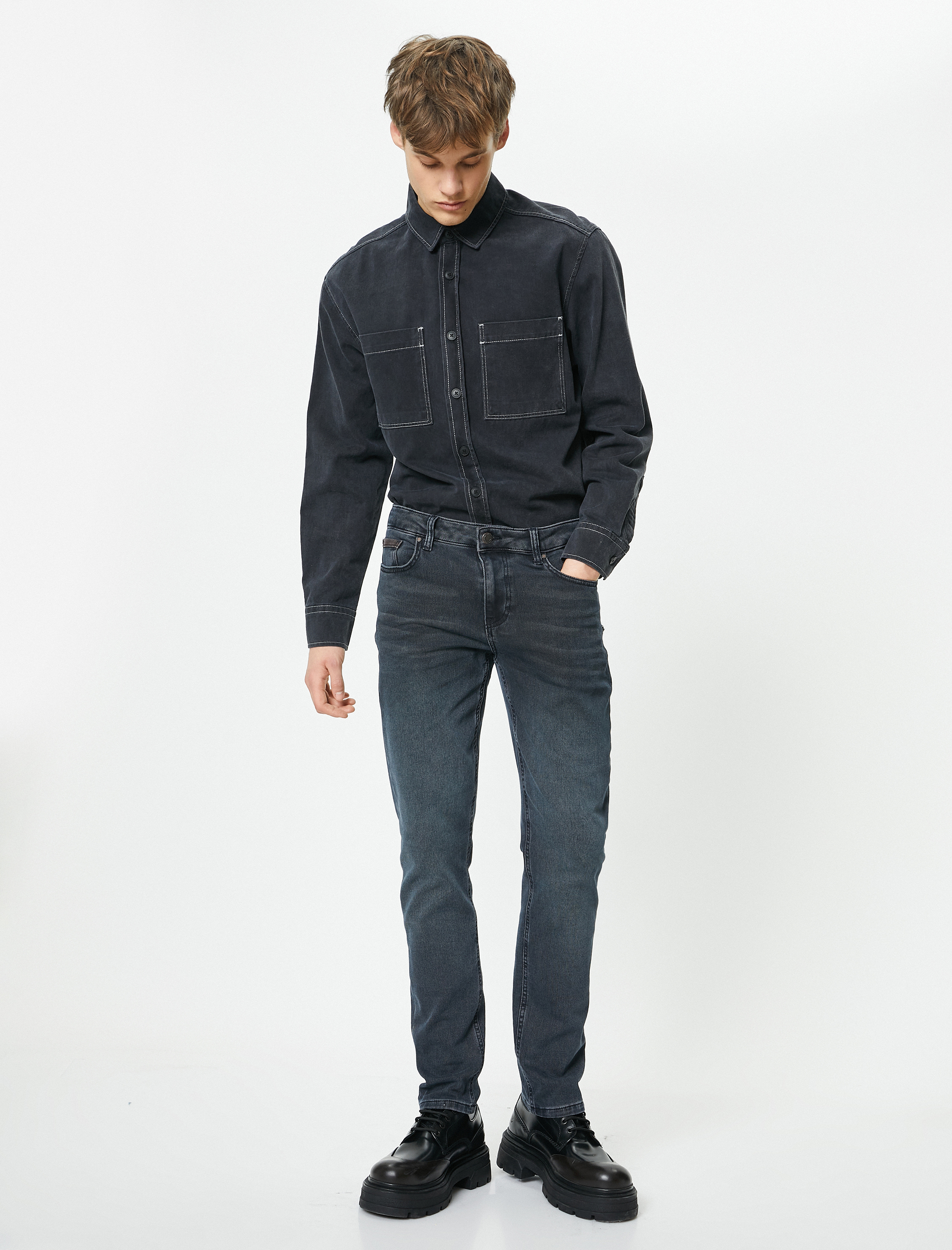   Slim Fit Kot Pantolon - Brad Jean