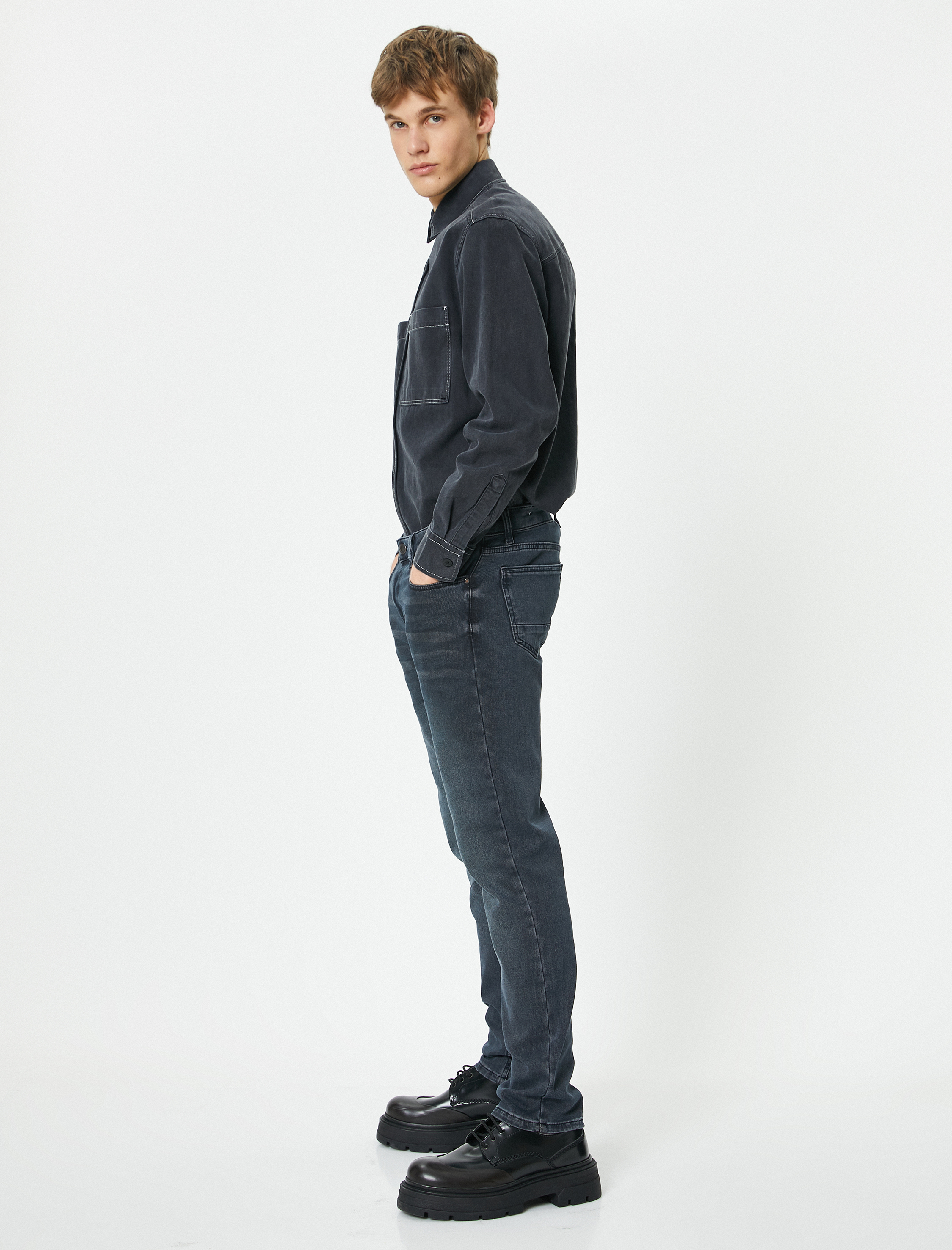   Slim Fit Kot Pantolon - Brad Jean