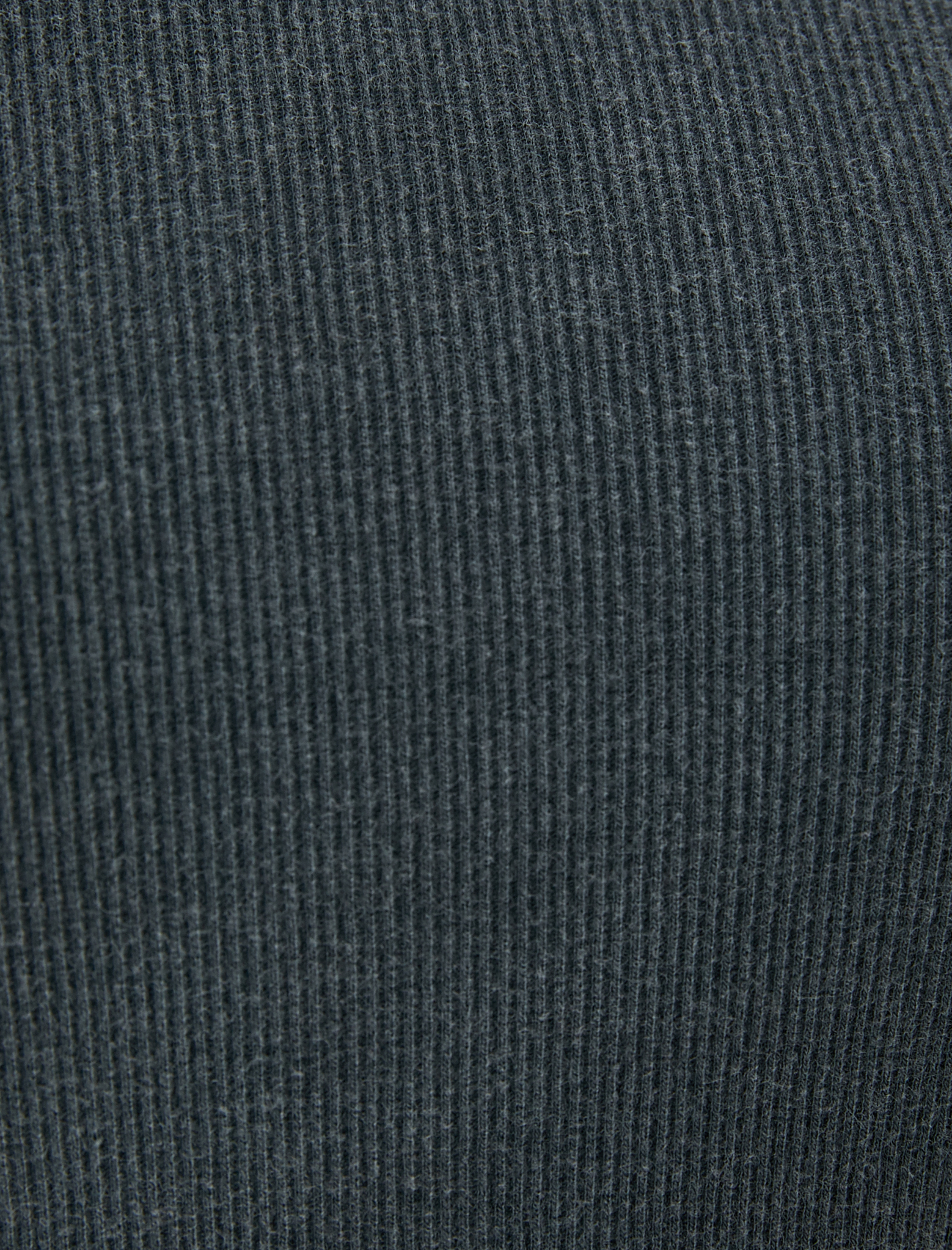   Kap Kol Bisiklet Yaka Tişört Pamuklu Ribanalı Slim Fit