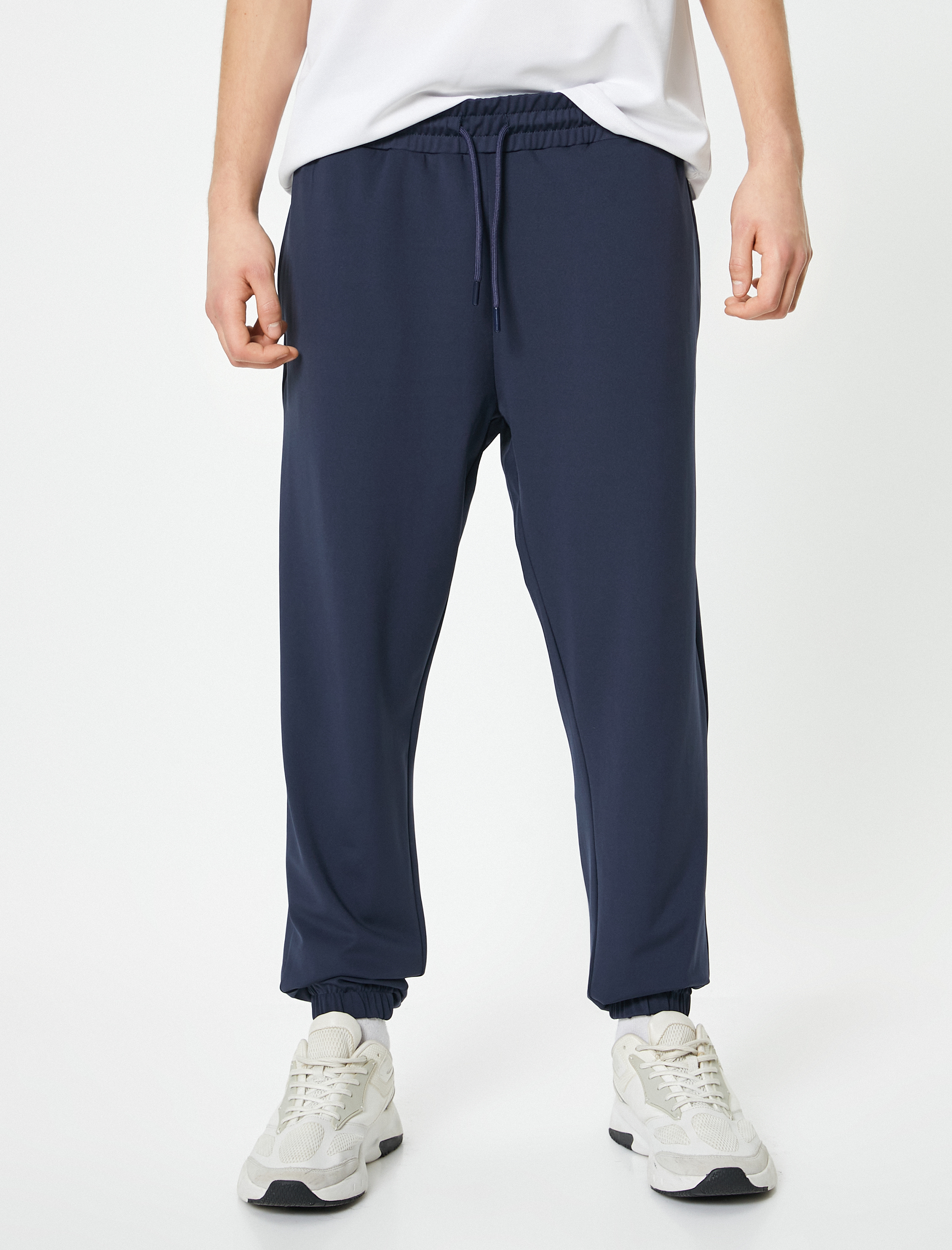   Jogger Spor Eşofman Altı Beli Bağcıklı Cepli