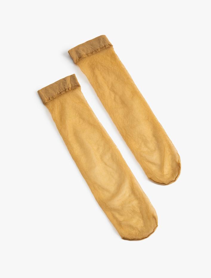 Kadın 10 Den Parlak Soket Çorap