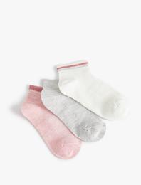3'lü Basic Çorap Seti Çok Renkli