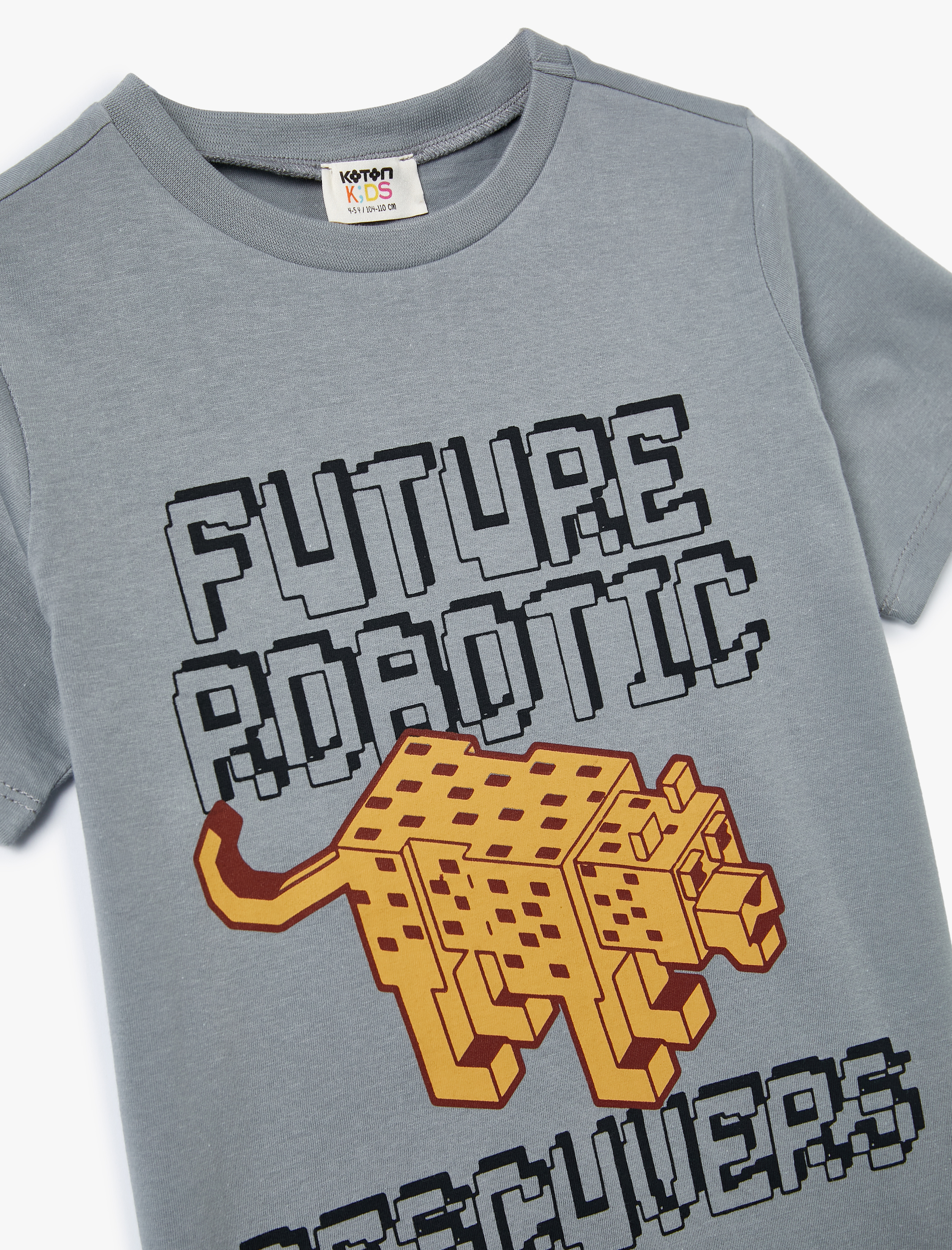  Erkek Çocuk Tişört Oyun Temalı Kısa Kollu Bisiklet Yaka Pamuklu