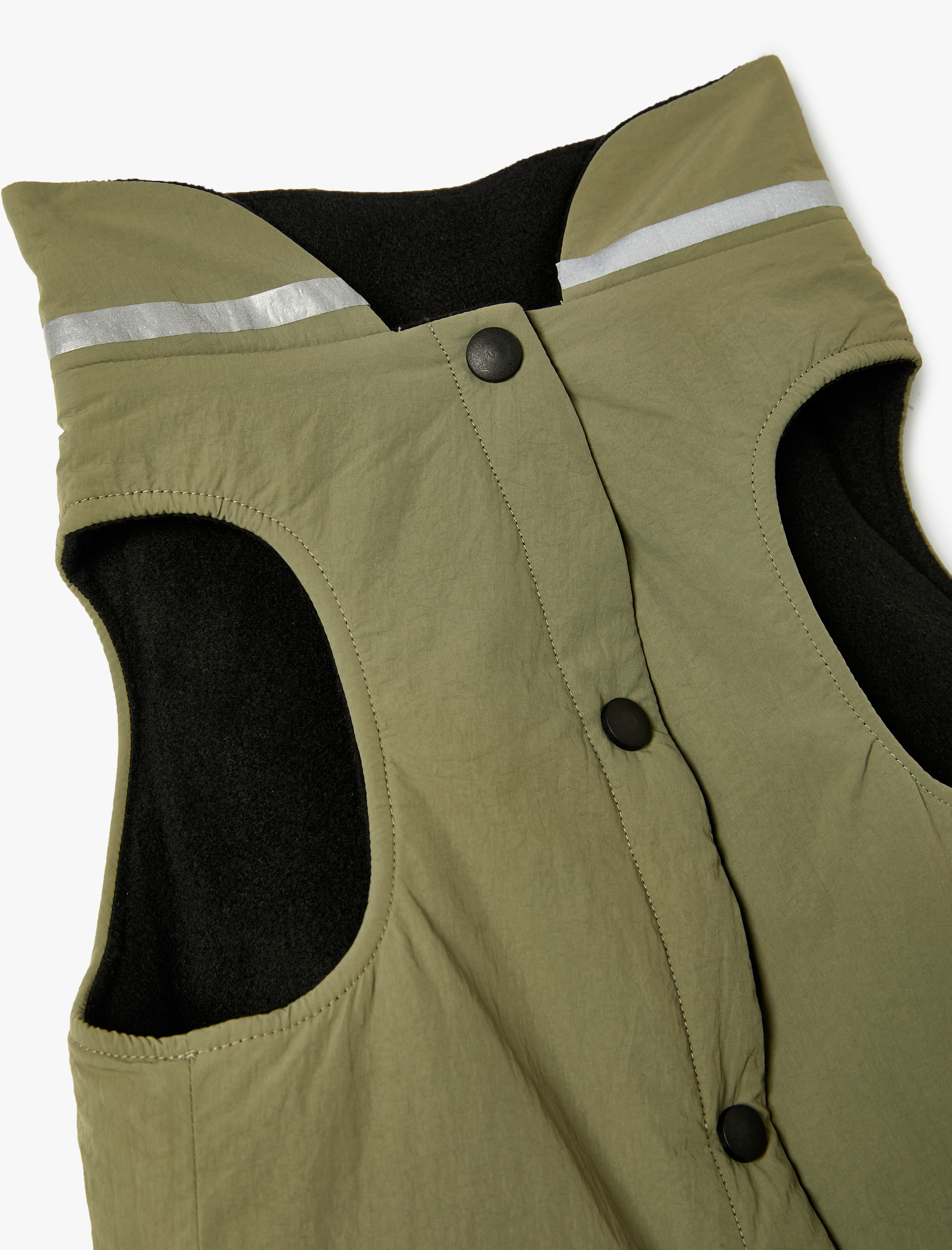 Kapitone Köpek Yeleği Düğmeli