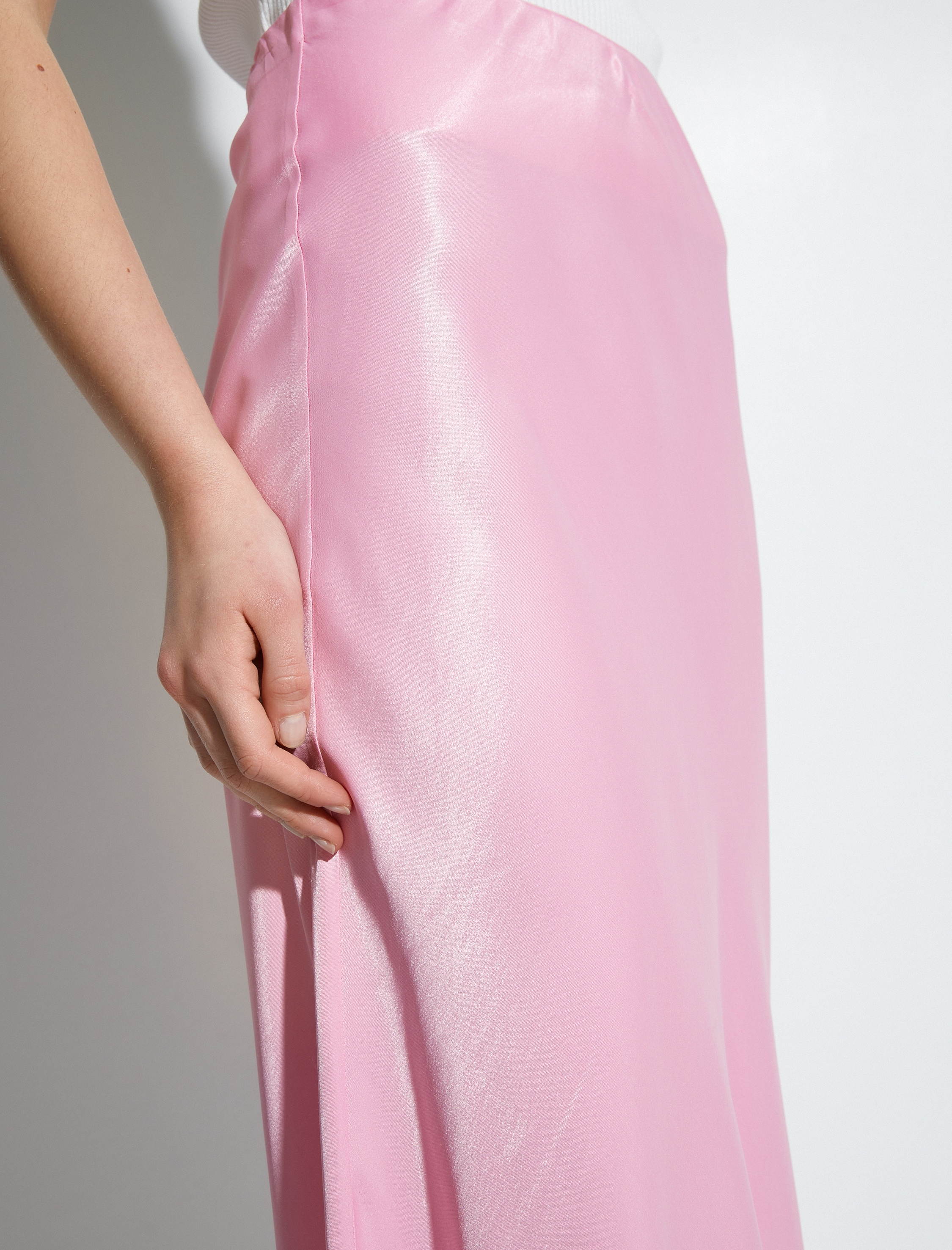   Midi Saten Etek Normal Bel