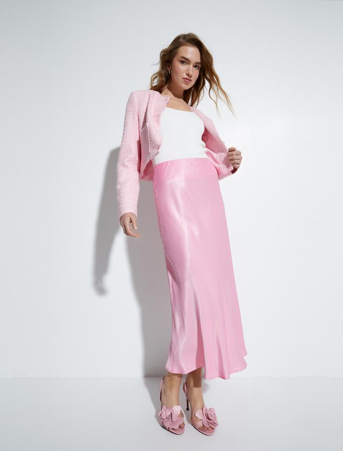  Midi Saten Etek Normal Bel