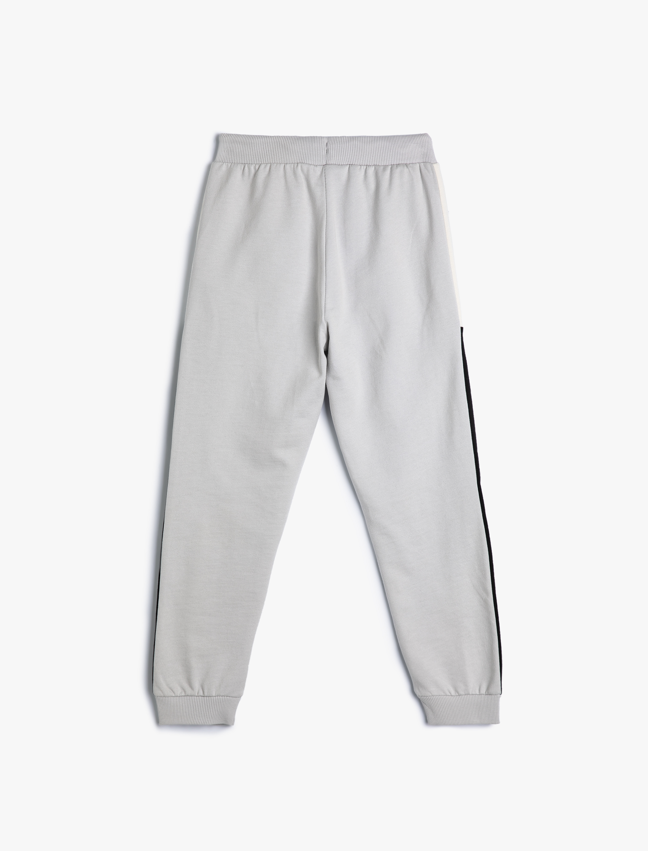  Erkek Çocuk Jogger Eşofman Altı Cepli Beli Bağlamalı Renk Kontrastlı Pamuklu